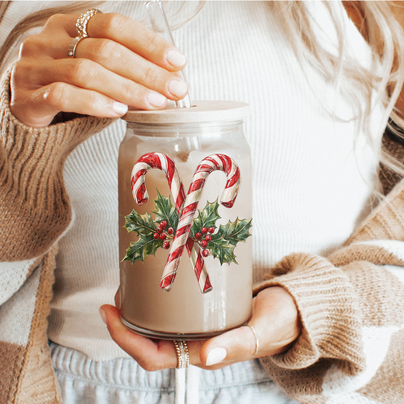 Candy Cane Holly