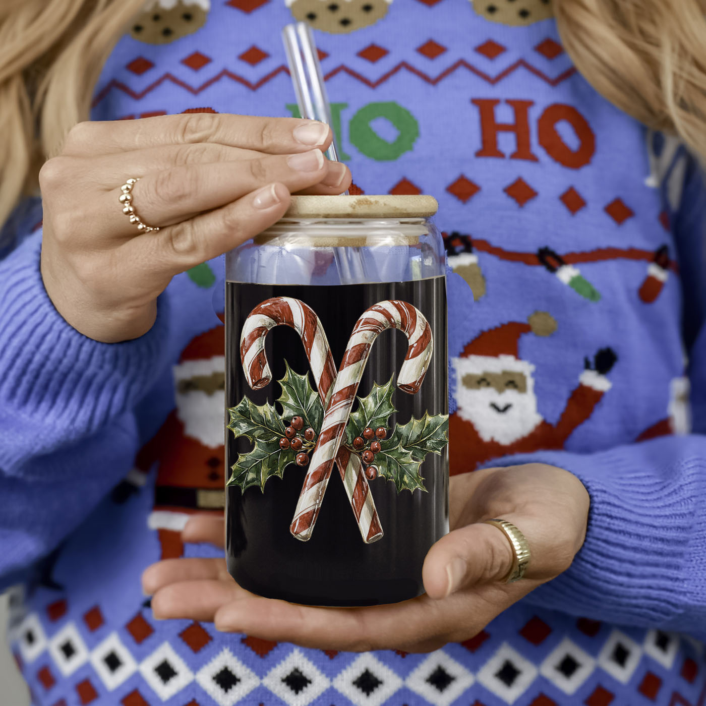 Candy Cane Holly