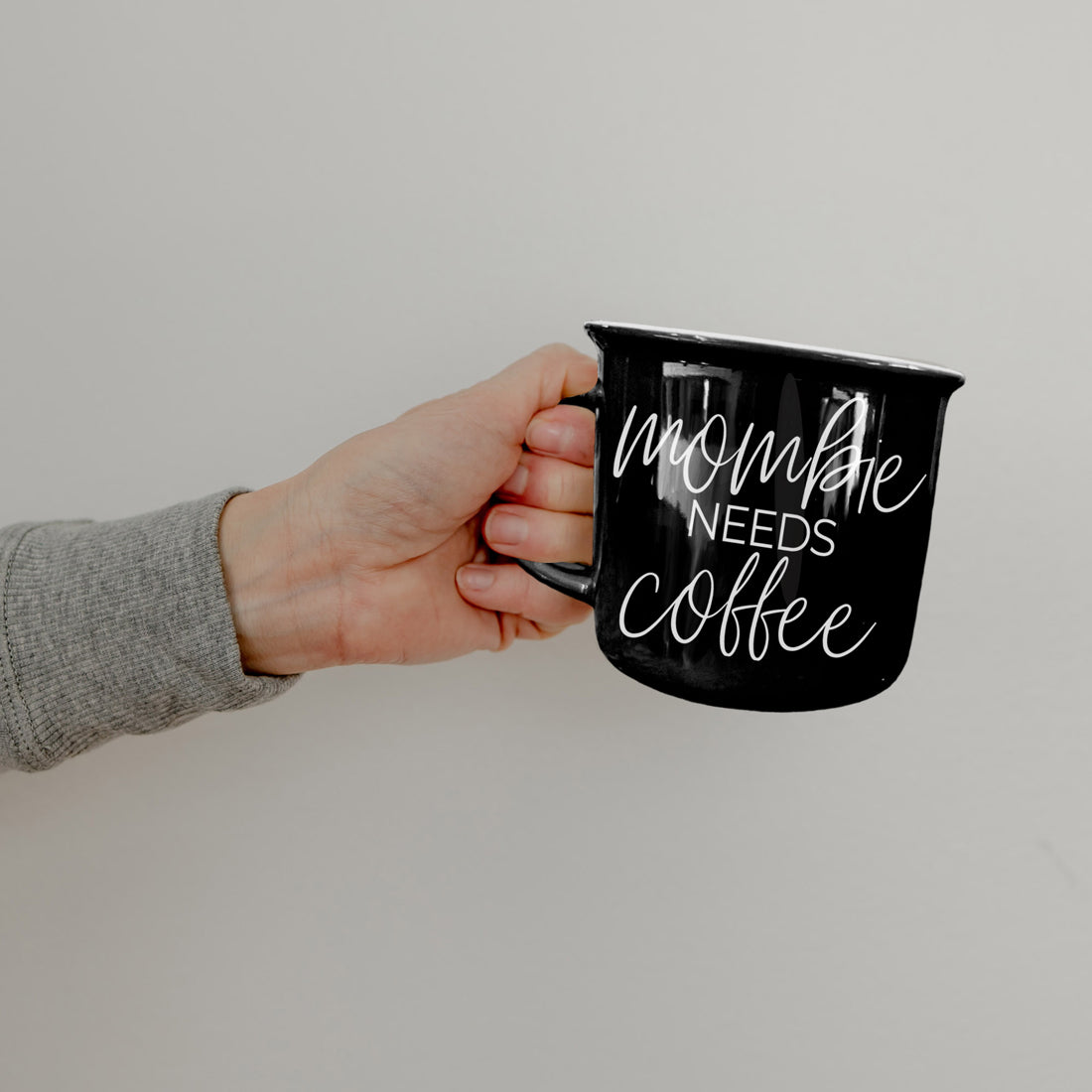 Gothic Mom Coffee Cup Mombie Needs Coffee Design
Humorous Halloween Mom Gift Mombie Coffee Mug