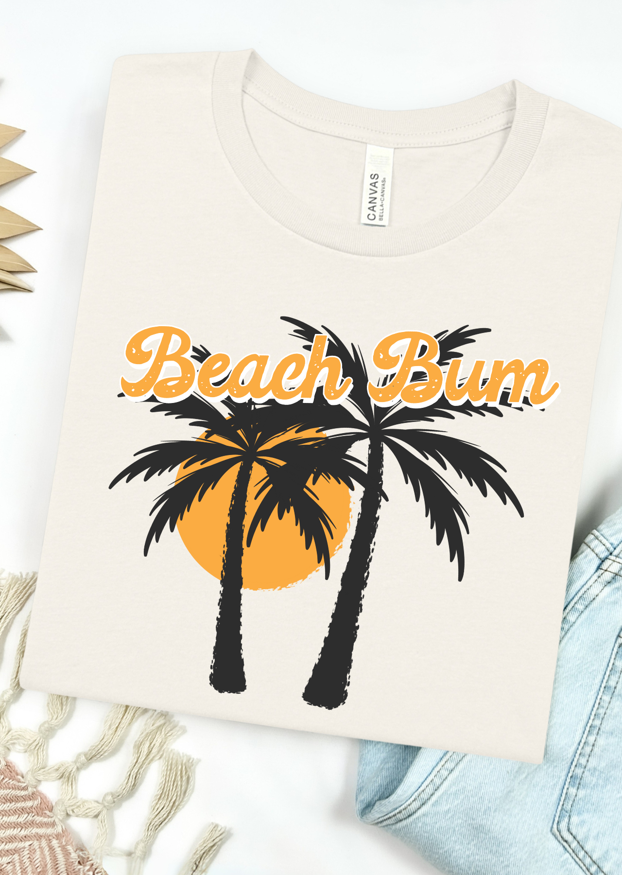 Beach Bum Yellow Bella Canvas T-Shirt