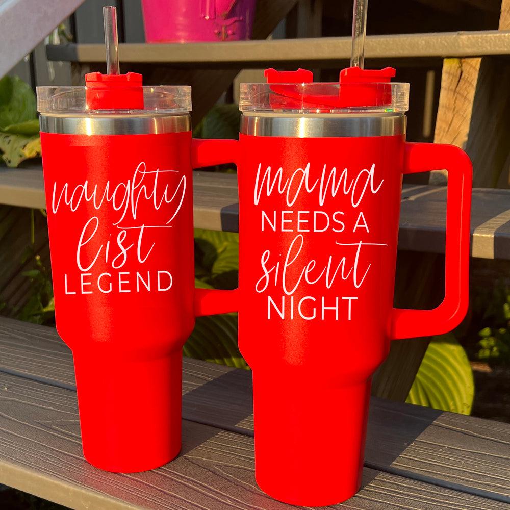 Large Christmas Mugs Red, Stanley Mugs Red
Five star holiday tumbler - naughty list legend Christmas 40oz
Christmas party tumbler - naughty list legend 40oz funny gift