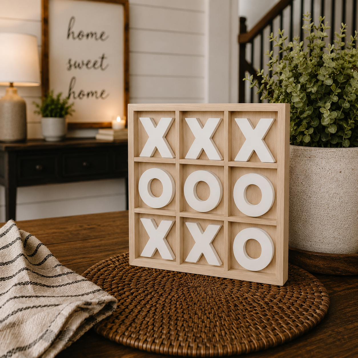Rustic Tic Tac Toe