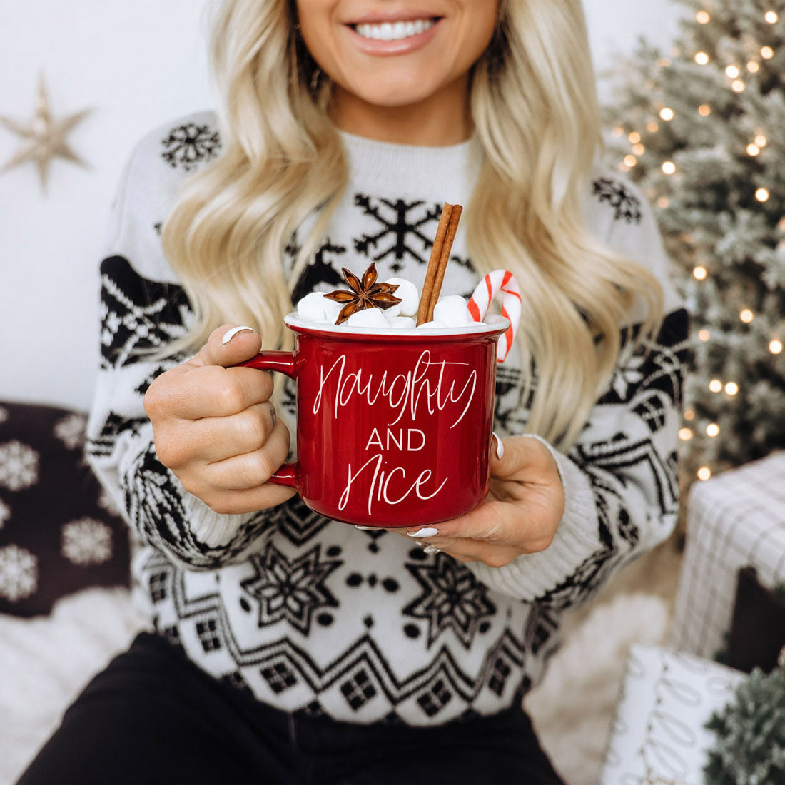 Naughty and Nice ceramic coffee mug
Cute Christmas mug with naughty and nice design
Holiday mug with Naughty and Nice text
Christmas coffee cup with festive Naughty and Nice saying
Naughty and Nice mug for Christmas season
Funny holiday mug for Christmas coffee
Naughty and Nice mug for hot cocoa
Christmas cocoa mug with Naughty and Nice phrase