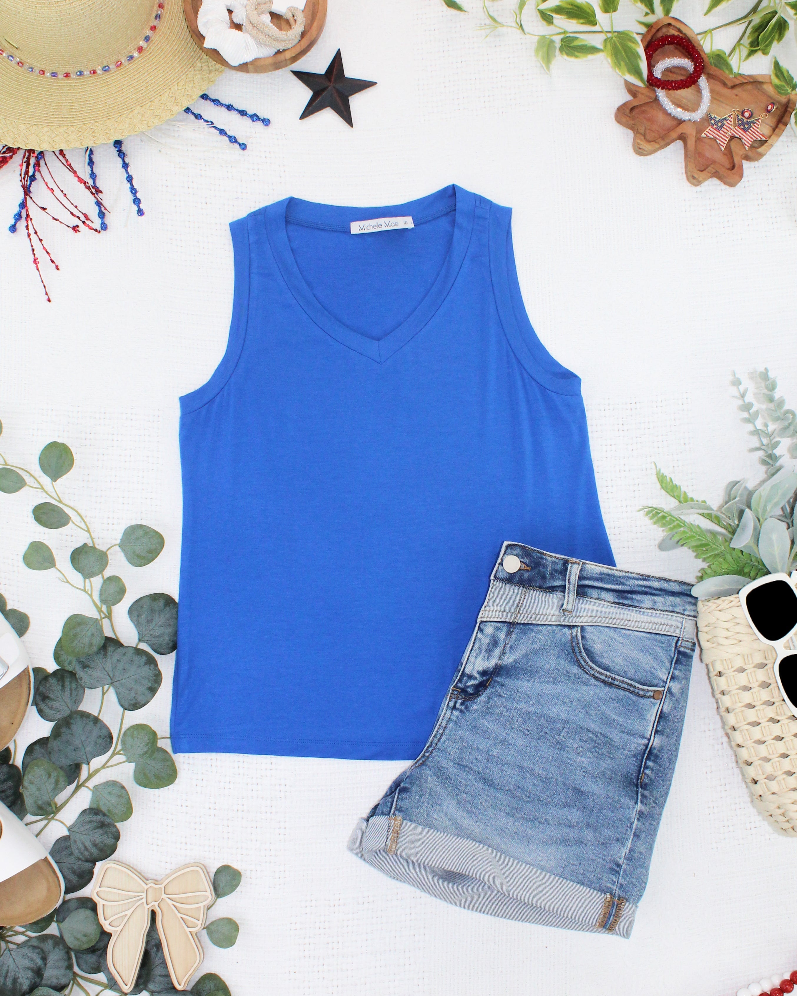 Noelle Tank - Blue