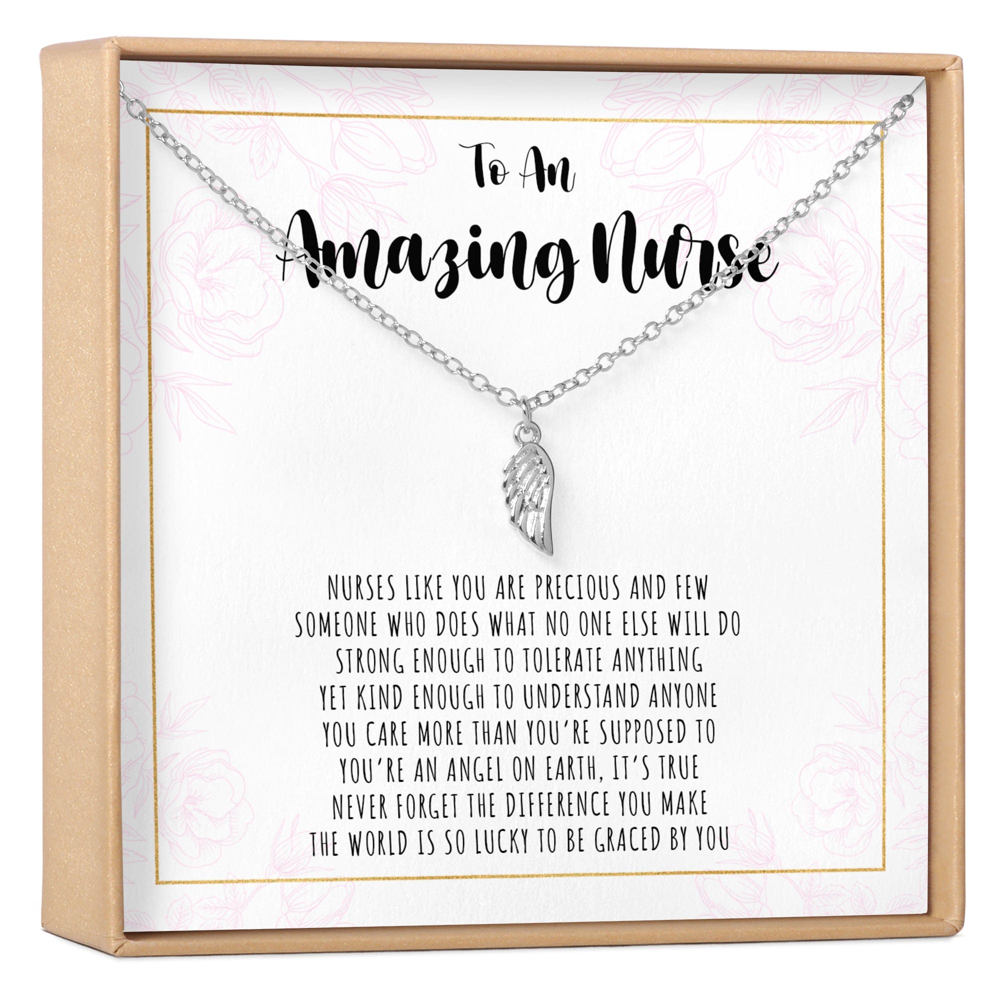 Nurse Wing Pendant Necklace