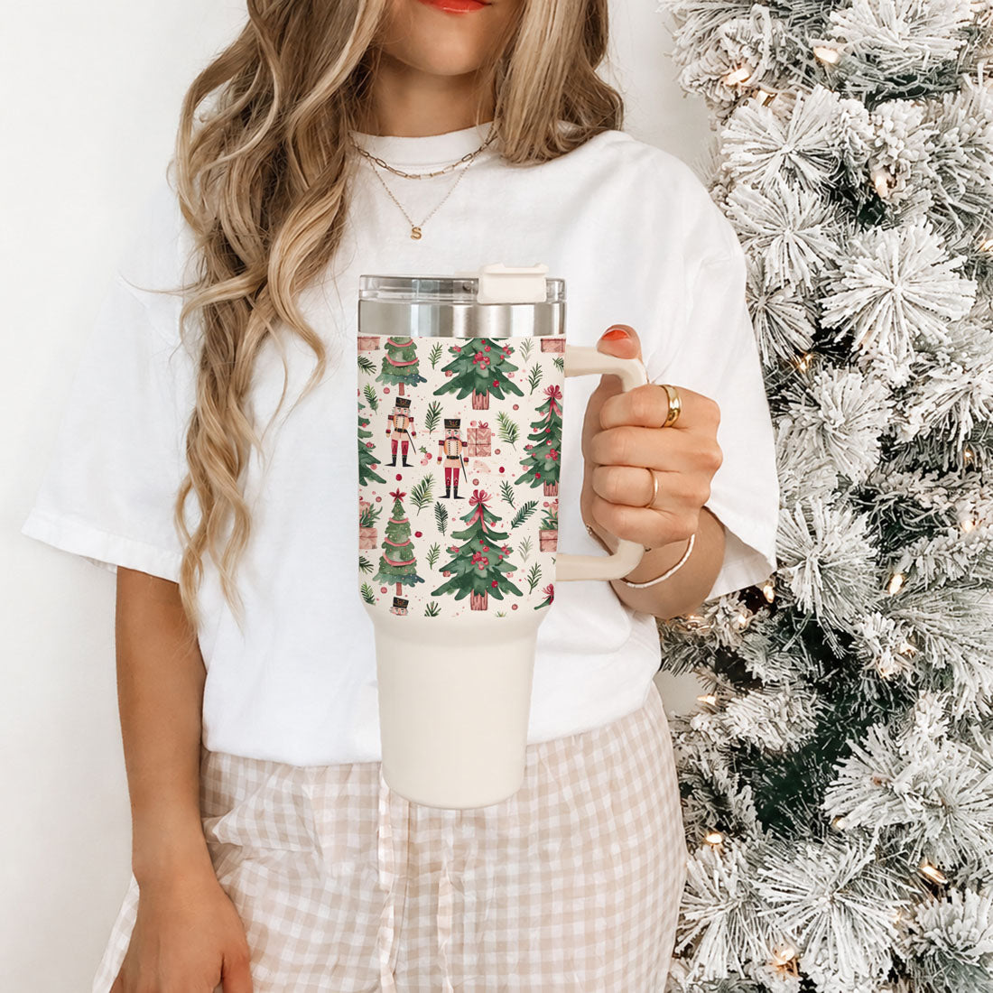 holiday gift tumbler with nutcracker print
nutcracker Christmas seasonal drinkware
festive Christmas soldier reusable tumbler
cute Christmas cup with nutcracker characters
Christmas nutcracker themed coffee cup
nutcracker themed holiday water cup
nutcracker soldier 40oz Christmas tumbler
pink green Christmas soldier tumbler
Christmas toy soldier cup with handle
40oz holiday tumbler with nutcracker army print
nutcracker and tree Christmas travel cup
festive toy soldier tumbler for women