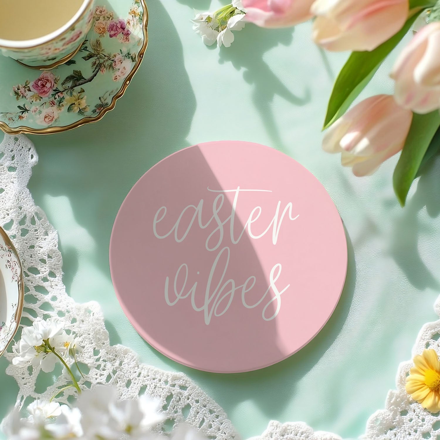 spring home decor
ceramic coasters
easter gift
funny easter decor
spring table setting
bunny home decor
easter entertaining
pastel home accent
easter hostess gift
spring party decor
easter pun decor
