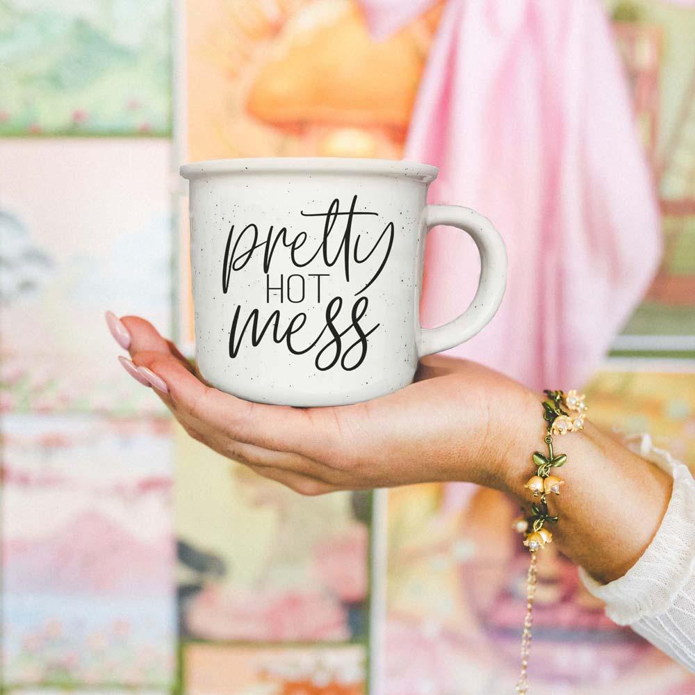 pretty chaos gift mug
glam essential coffee cup