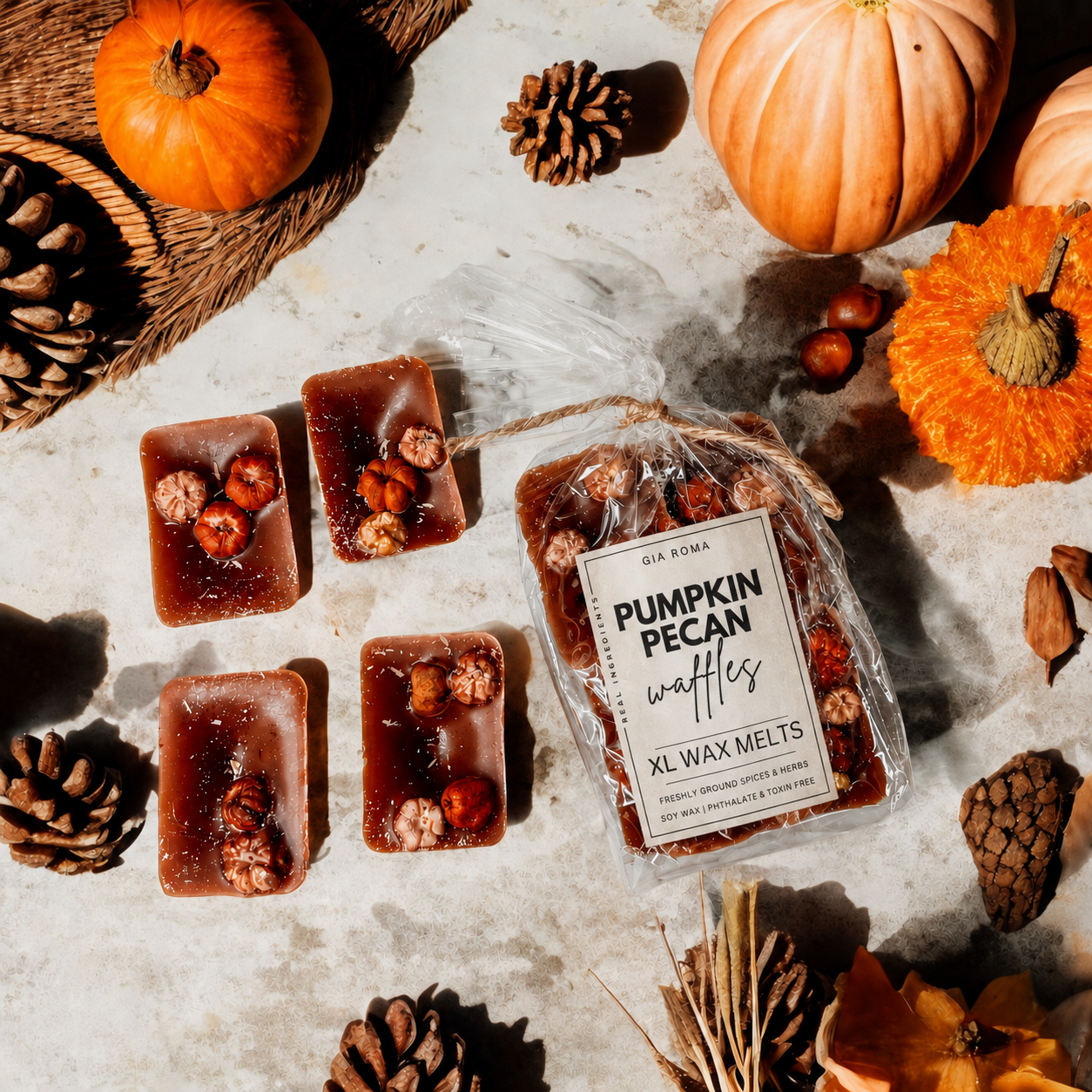 wax melts that make your house smell like fall baking
pumpkin wax melts for people who love bakery scents
cozy fall scent that smells like pumpkin waffles
sweet autumn wax melts for a cozy kitchen
fall fragrance for people obsessed with pumpkin season
warm bakery scent for making the house smell inviting
pumpkin home fragrance for crisp fall weather
sweet pumpkin scent for cozy nights at home
bakery fragrance wax melts for sweater weather
fall wax warmer scent with pumpkin and toasted pecan aroma