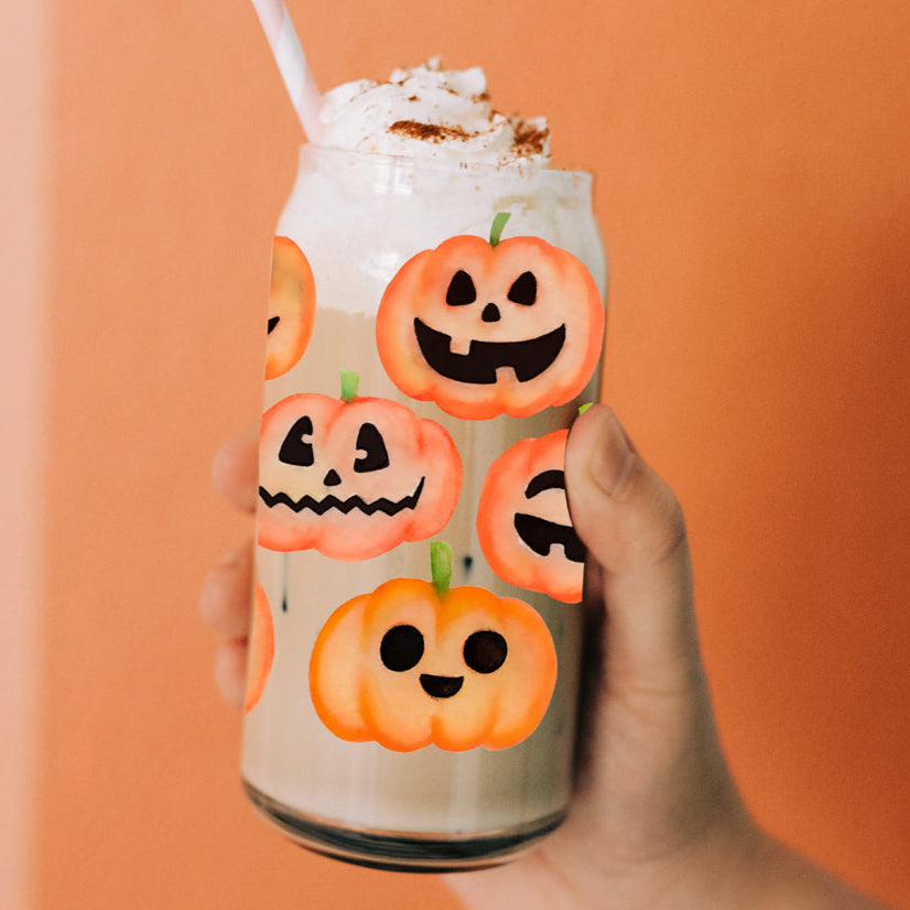 Dishwasher safe halloween glass
BPA free pumpkin tumbler
Stainless steel straw included
Large capacity fall drink glass
Halloween iced coffee tumbler