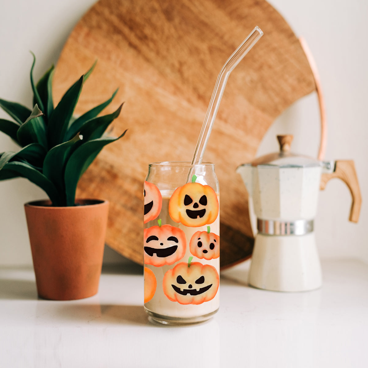 Cute fall tumbler for pumpkin spice latte
Watercolor pumpkin drinkware for autumn
Fall themed glass water bottle with pumpkins