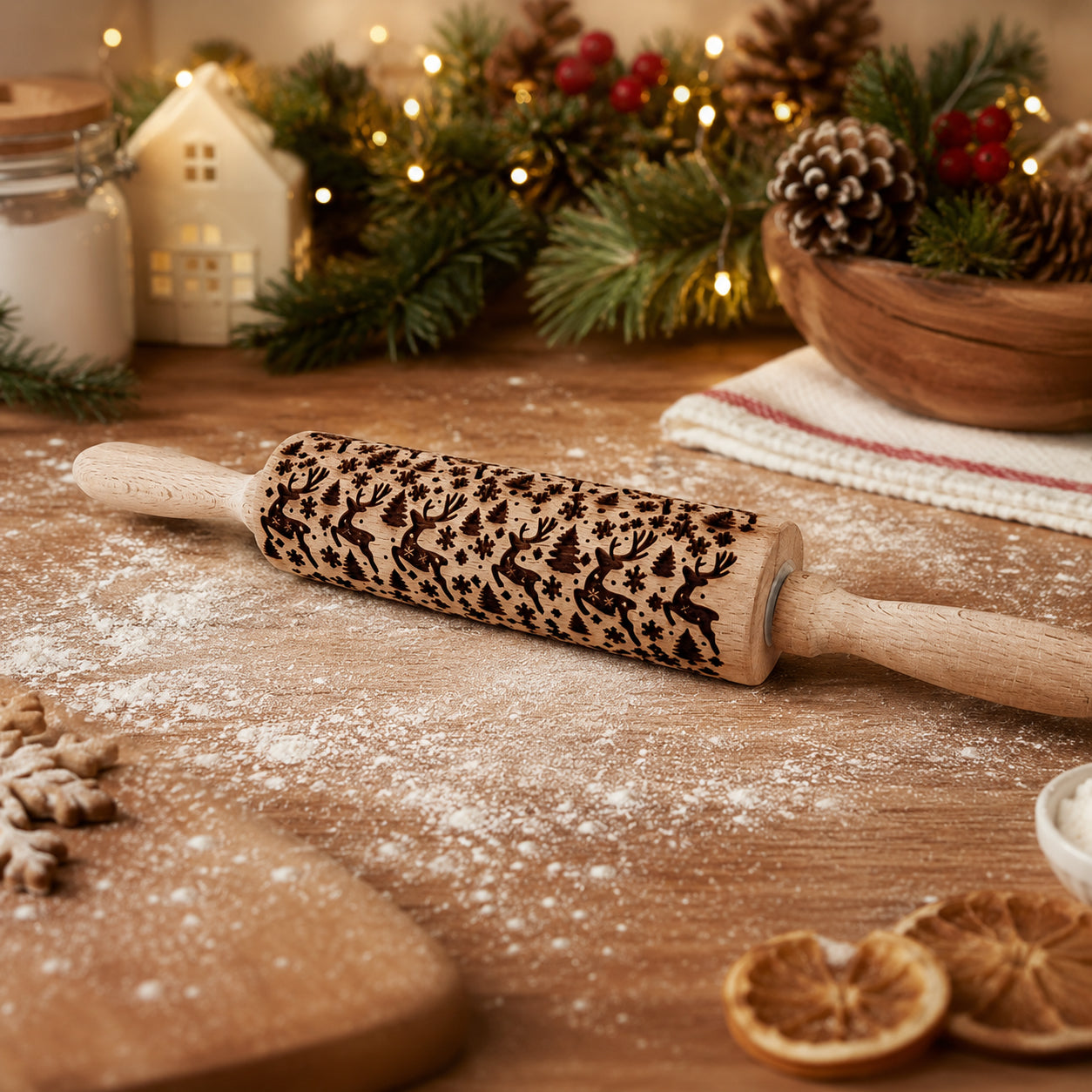 Christmas Rolling Pin Set