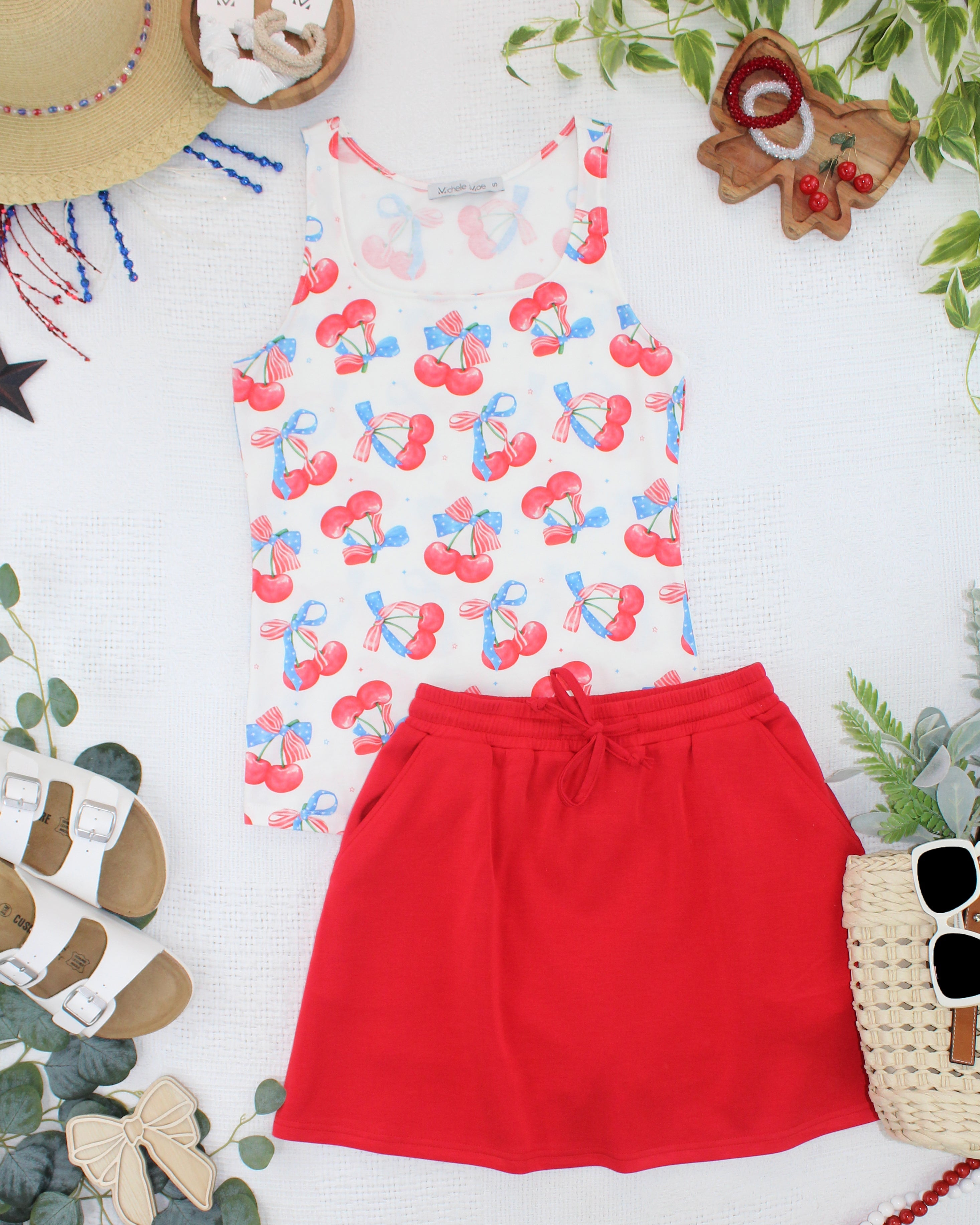 Romy Tank - Patriotic Cherries