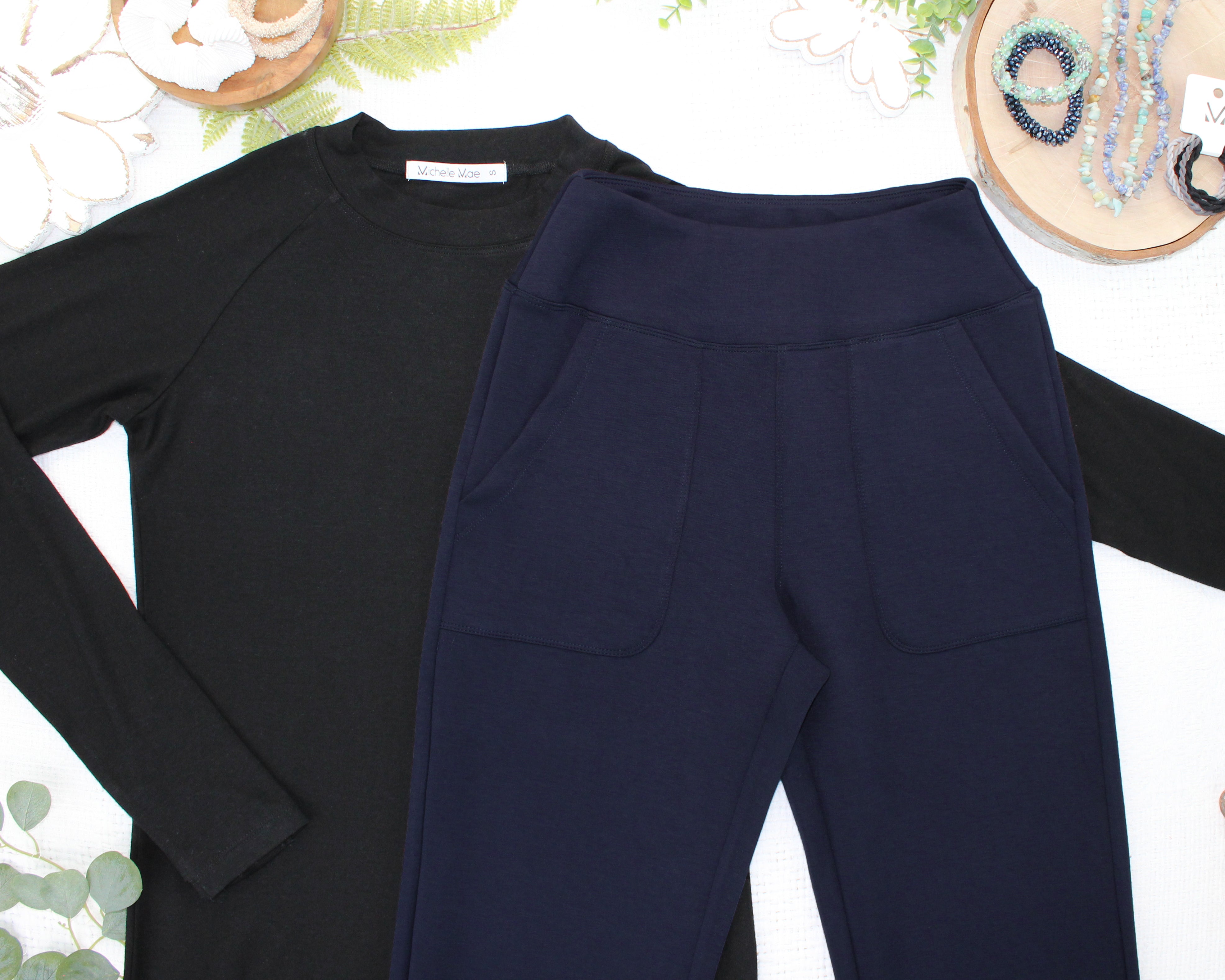 Luxe Ankle Bottoms- Navy