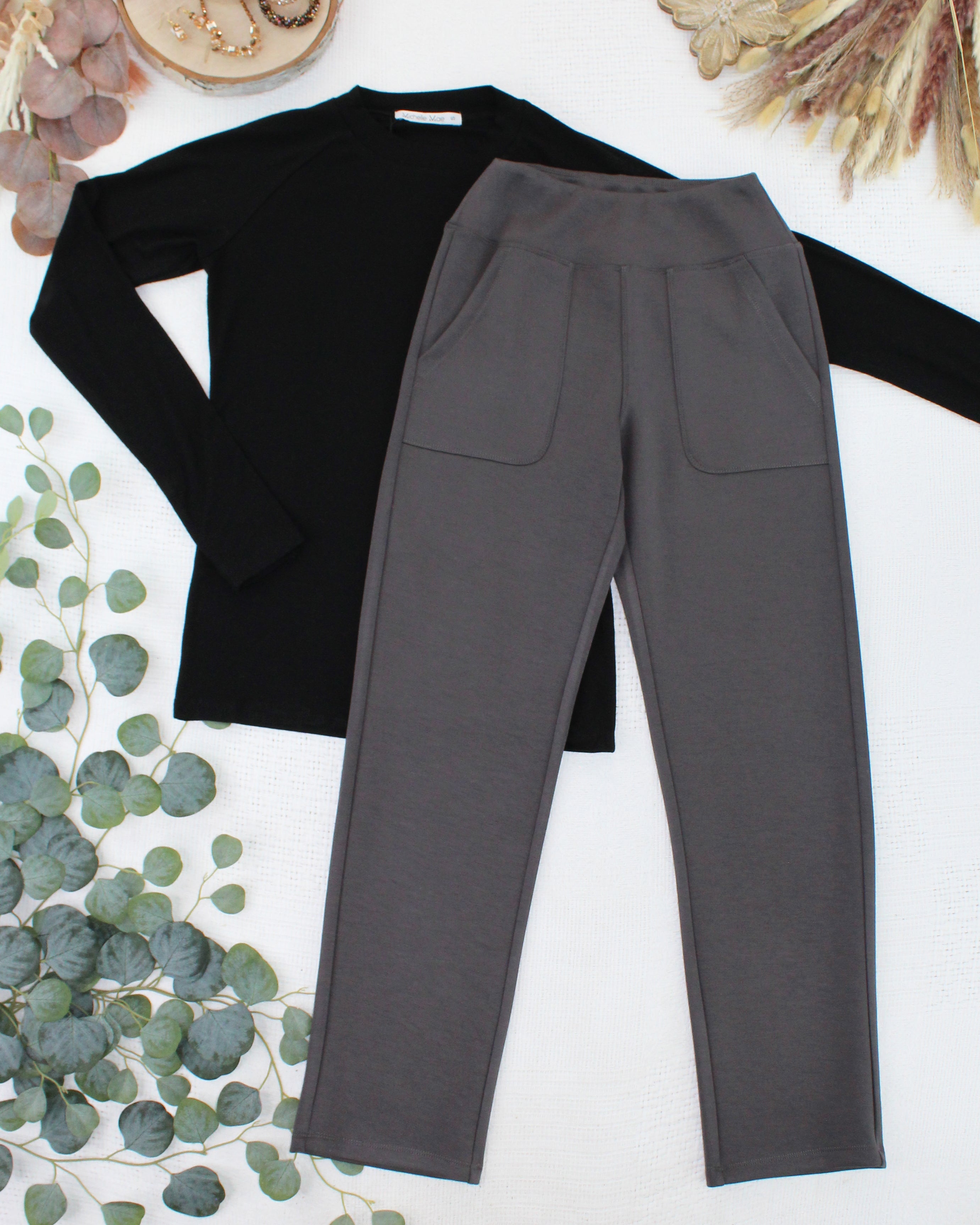 Luxe Ankle Bottoms- Charcoal