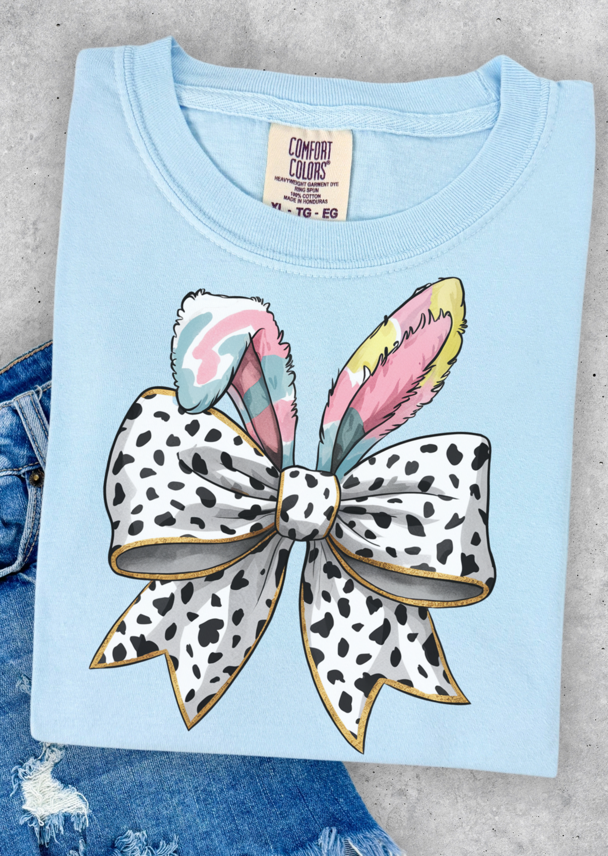 Easter Bunny Coquette Bow T-Shirt