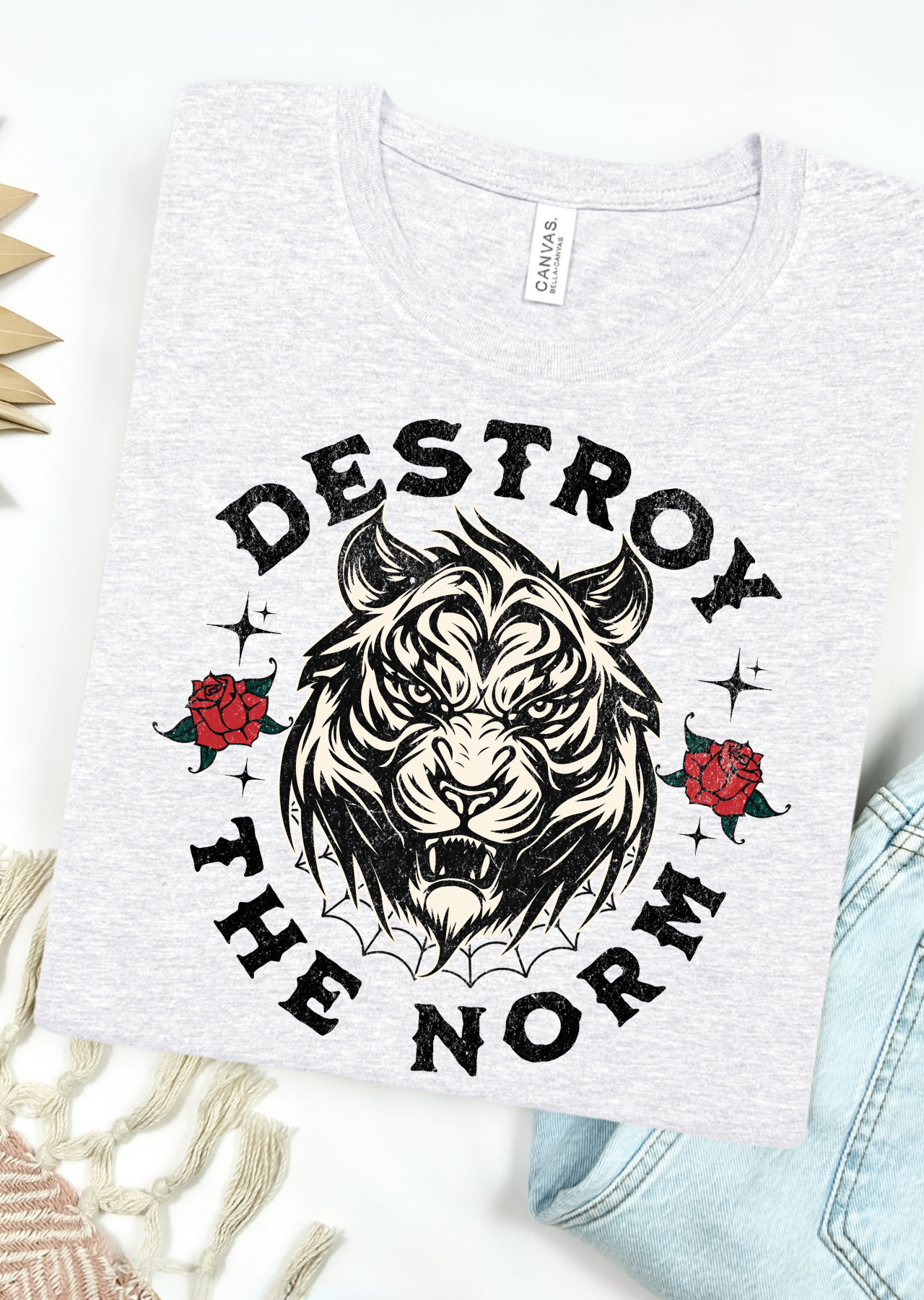 Fearless Tiger Canvas T-Shirt