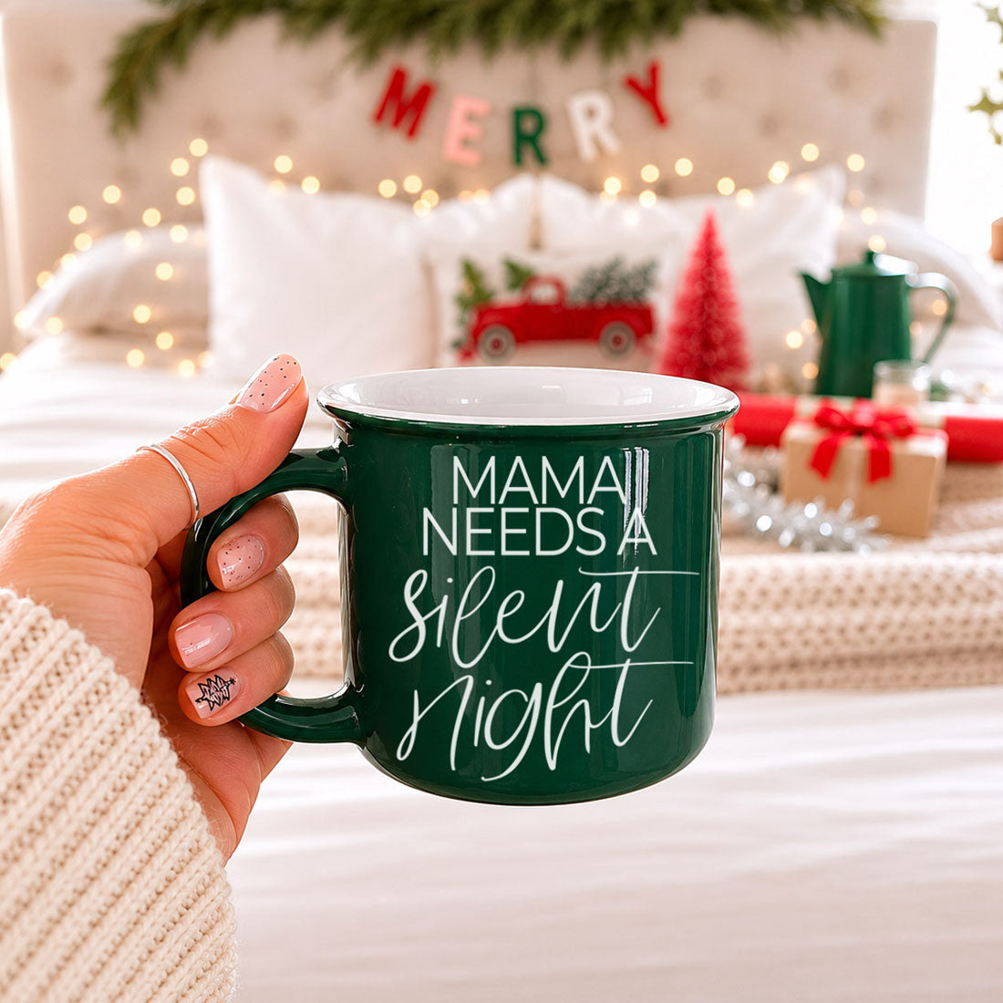 Funny Christmas mug for party favors
Mama Needs a Silent Night coffee cup for holiday laughs
Christmas mug with cheeky mom saying
Cheeky Christmas mug with Mama Needs a Silent Night quote
Mama Needs a Silent Night mug for festive humor
Funny holiday coffee cup for Christmas laughs
Christmas mug for moms who need a break
Mama Needs a Silent Night Christmas mug for moms
Funny Christmas cup with silent night joke