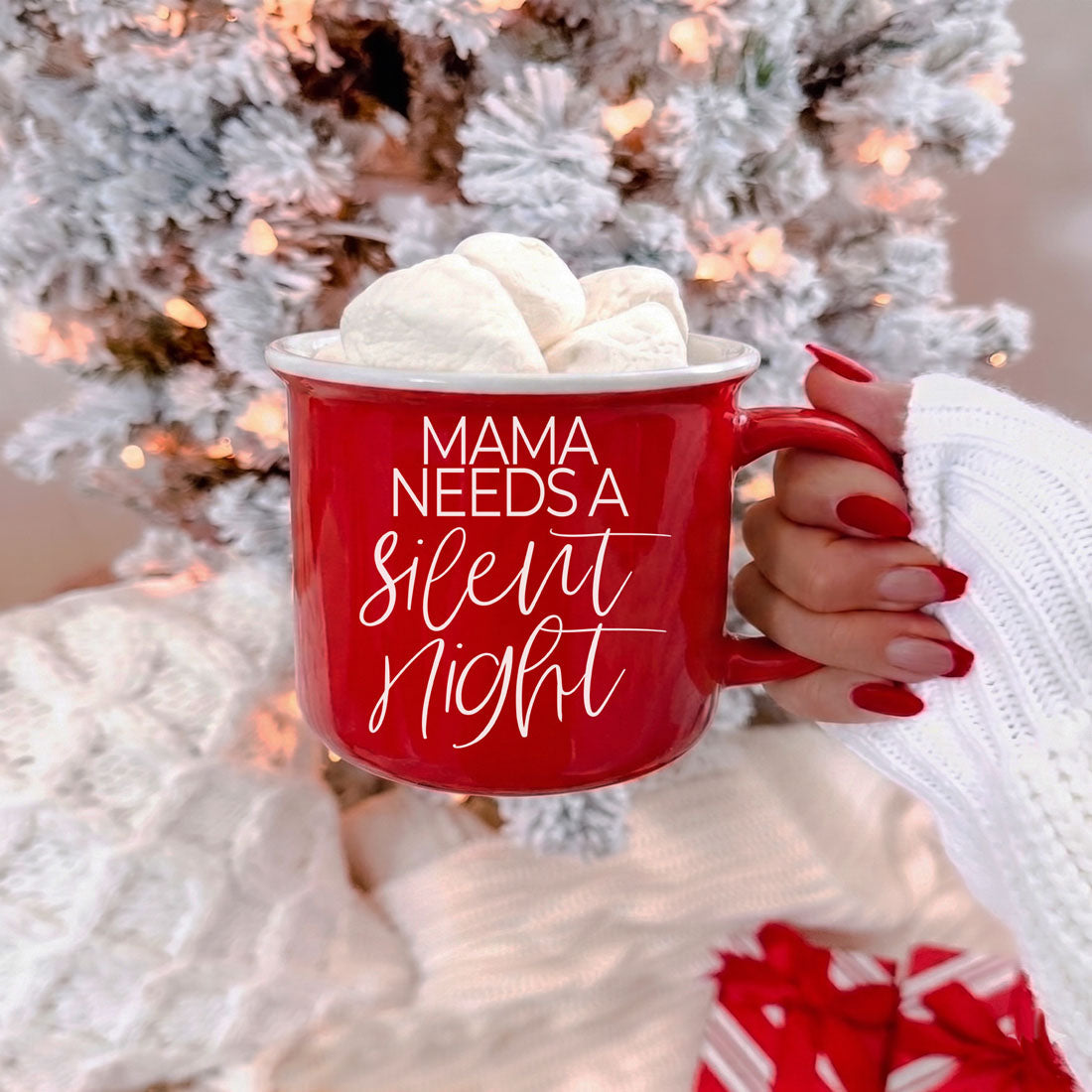 Mama Needs a Silent Night mug for holiday coffee station
Christmas kitchen mug with mom life quote
Funny mug for Christmas kitchen decor
Mama Needs a Silent Night mug for holiday shelf styling
Christmas mug for tiered tray decor
Funny Christmas tiered tray mug for moms
Mama Needs a Silent Night mug for festive kitchen shelves
Funny holiday mug for Christmas home decor