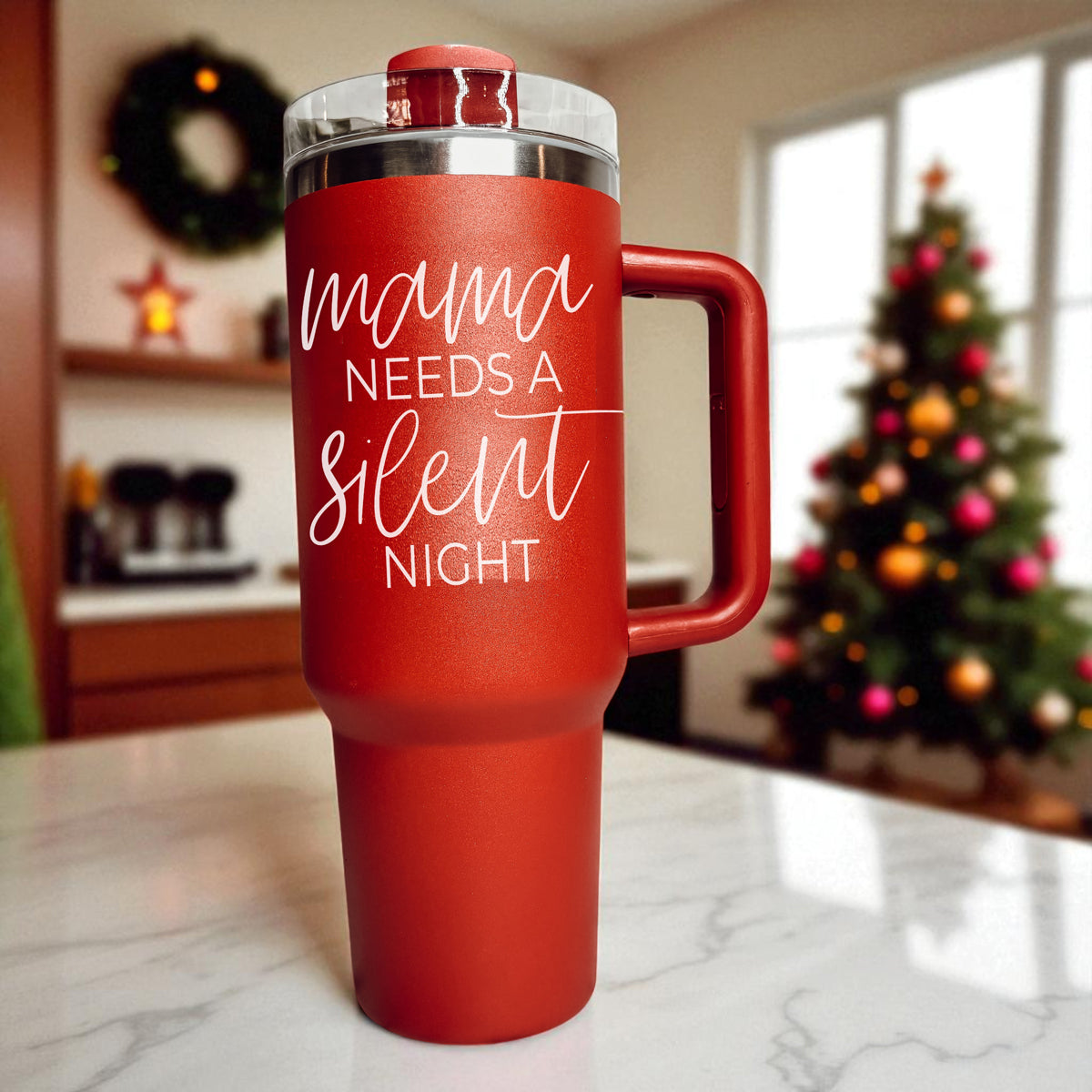 Christmas mom life tumbler - mama needs a silent night 40oz parenting gift
Holiday mom survival tumbler Christmas drinkware
Christmas chaos mom tumbler 40oz funny
Holiday stress mom tumbler Christmas gift
Christmas reality check tumbler - mama needs a silent night 40oz mom
