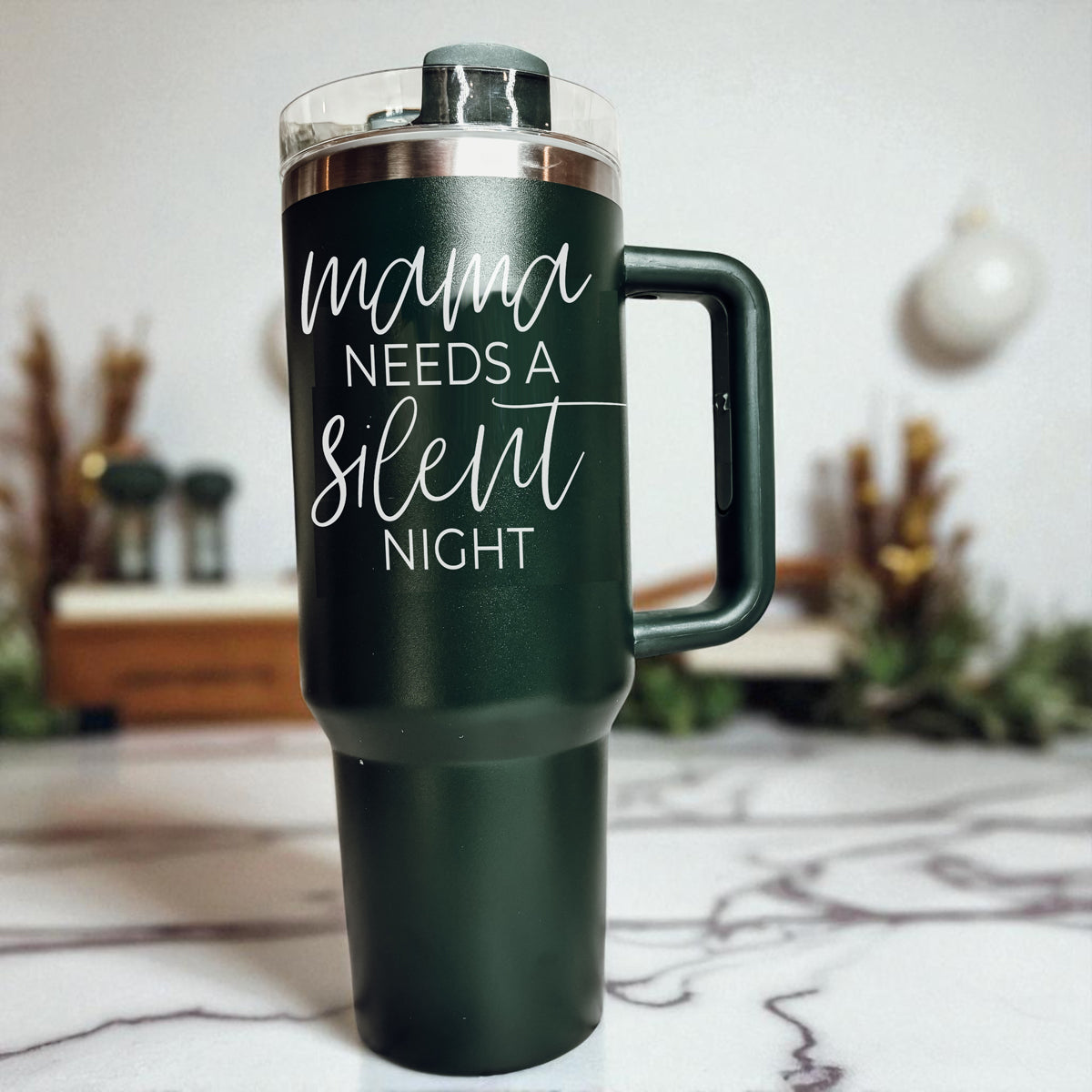 Christmas mom tumbler 40oz - mama needs a silent night funny holiday gift
40oz Christmas tumbler for moms parenting humor
Red green Christmas mom tumbler - mama needs a silent night 40oz holiday drinkware
Christmas mom gift tumbler 40oz
Holiday mom tumbler 40oz Christmas humor