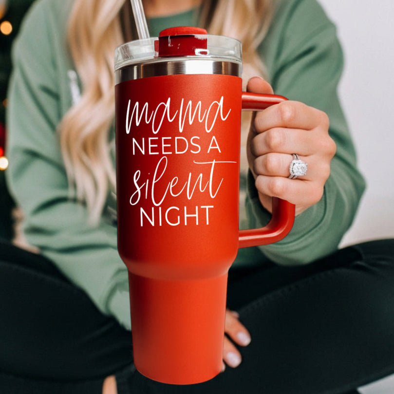 Instagram worthy Christmas mom tumbler - mama needs a silent night 40oz
TikTok famous holiday mom tumbler Christmas
Social media Christmas gift for mom 40oz
Meme Christmas mom tumbler holiday gift