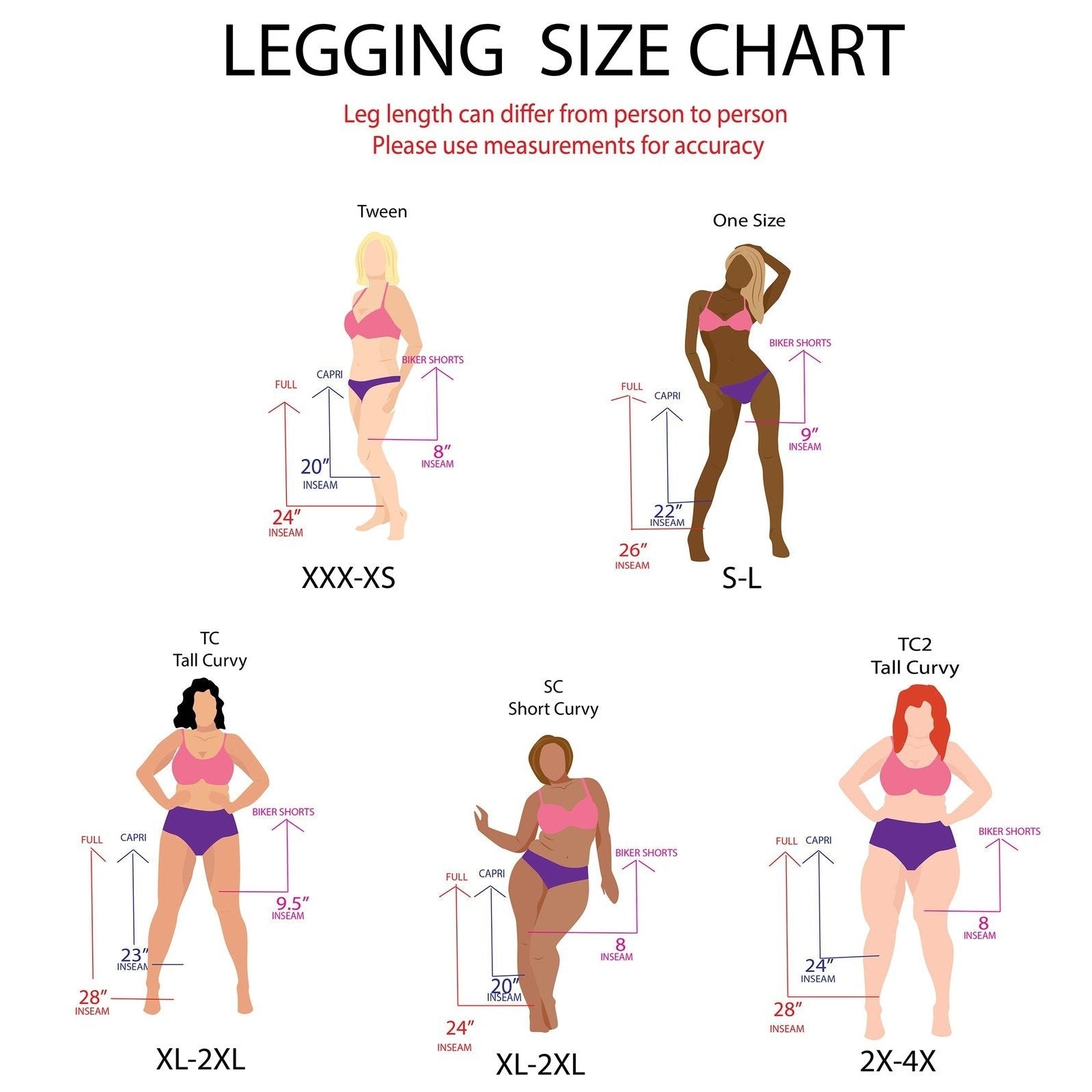 Wine Glass Leggings with Pockets Many Colors