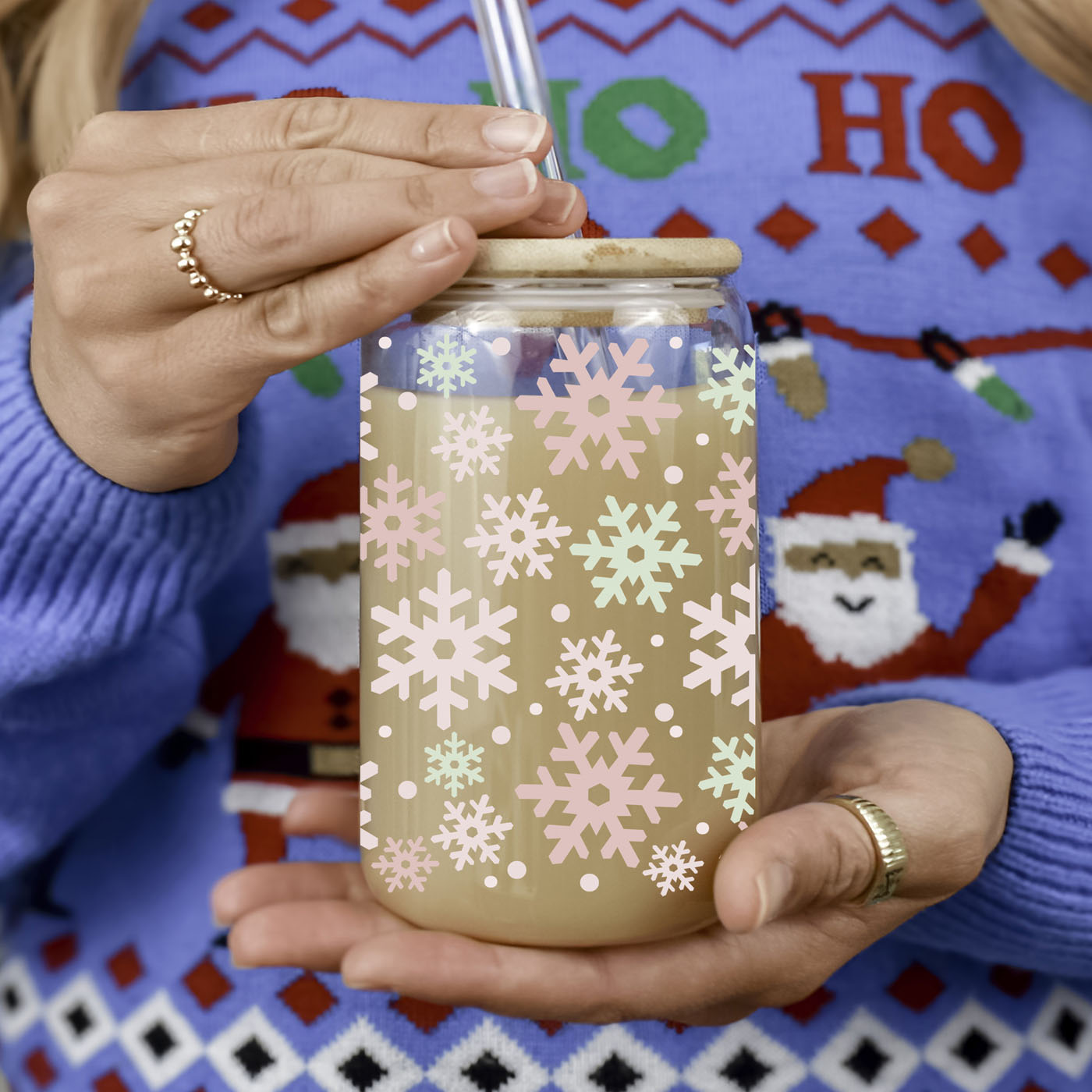 Pastel Snowflakes