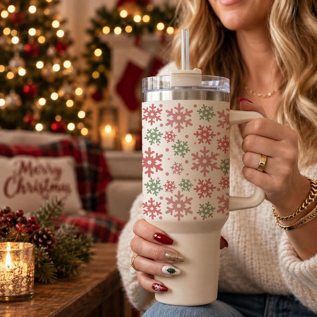 festive travel drinkware
snowflake Christmas beverage cup
pink and green holiday drinkware
red pink green Christmas tumbler
soft pink Christmas tumbler
blush pink holiday tumbler
pastel pink Christmas cup
pink green holiday coffee mugs
colorful Christmas tumbler
pretty Christmas drinkware
feminine holiday drinkware
girly Christmas tumbler
preppy Christmas tumbler
preppy pink Christmas tumbler
preppy holiday drinkware
grandmillennial Christmas tumbler
grandmillennial holiday cup
retro Christmas snowflakes