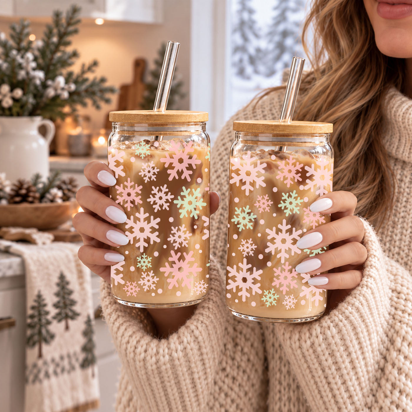 Pastel Snowflakes