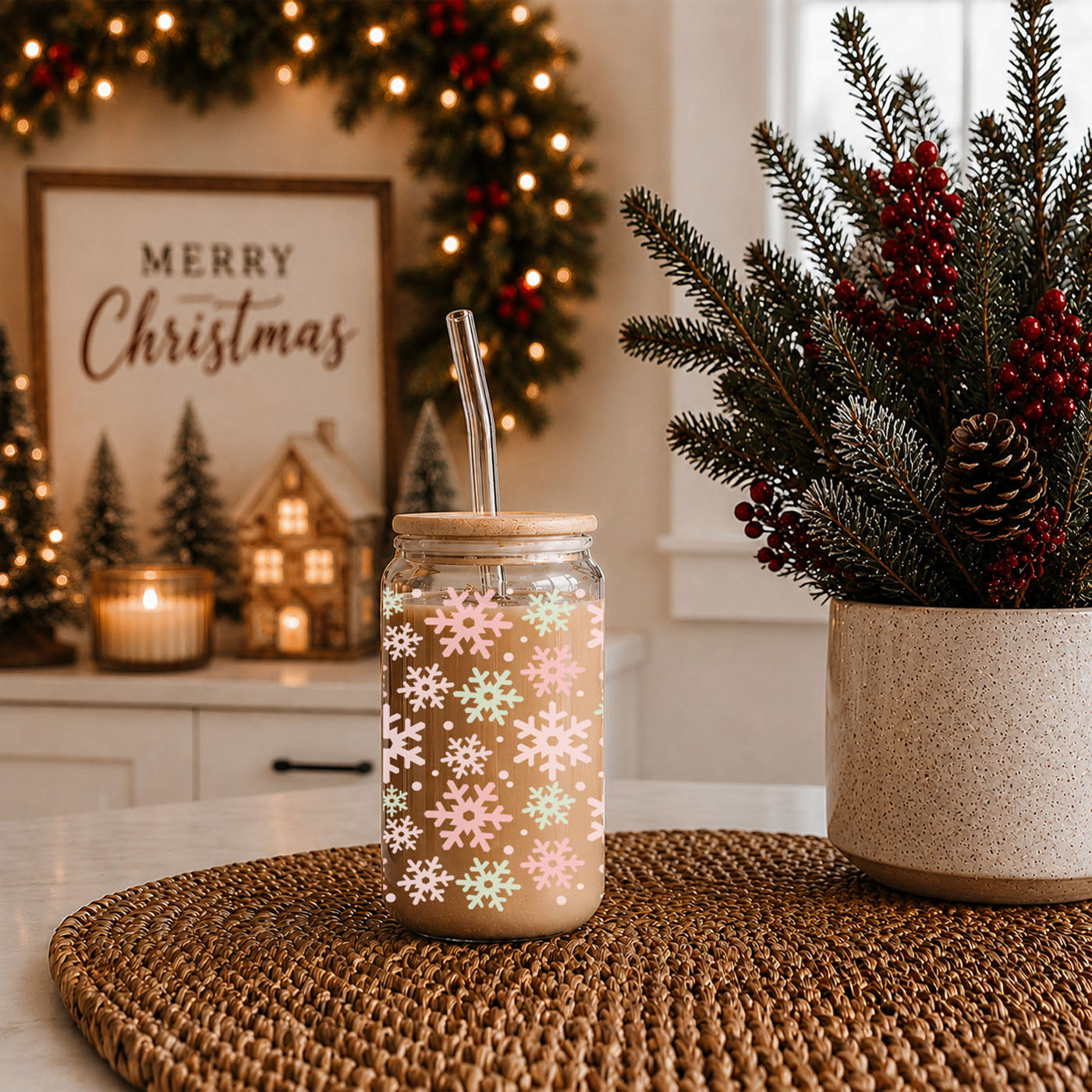 Pastel Snowflakes