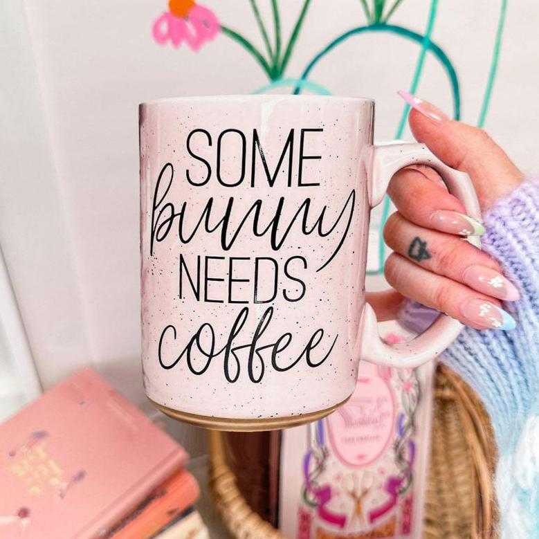 some bunny needs coffee mug
easter coffee lover mug
spring morning coffee cup
easter caffeine fix mug
spring coffee addict cup