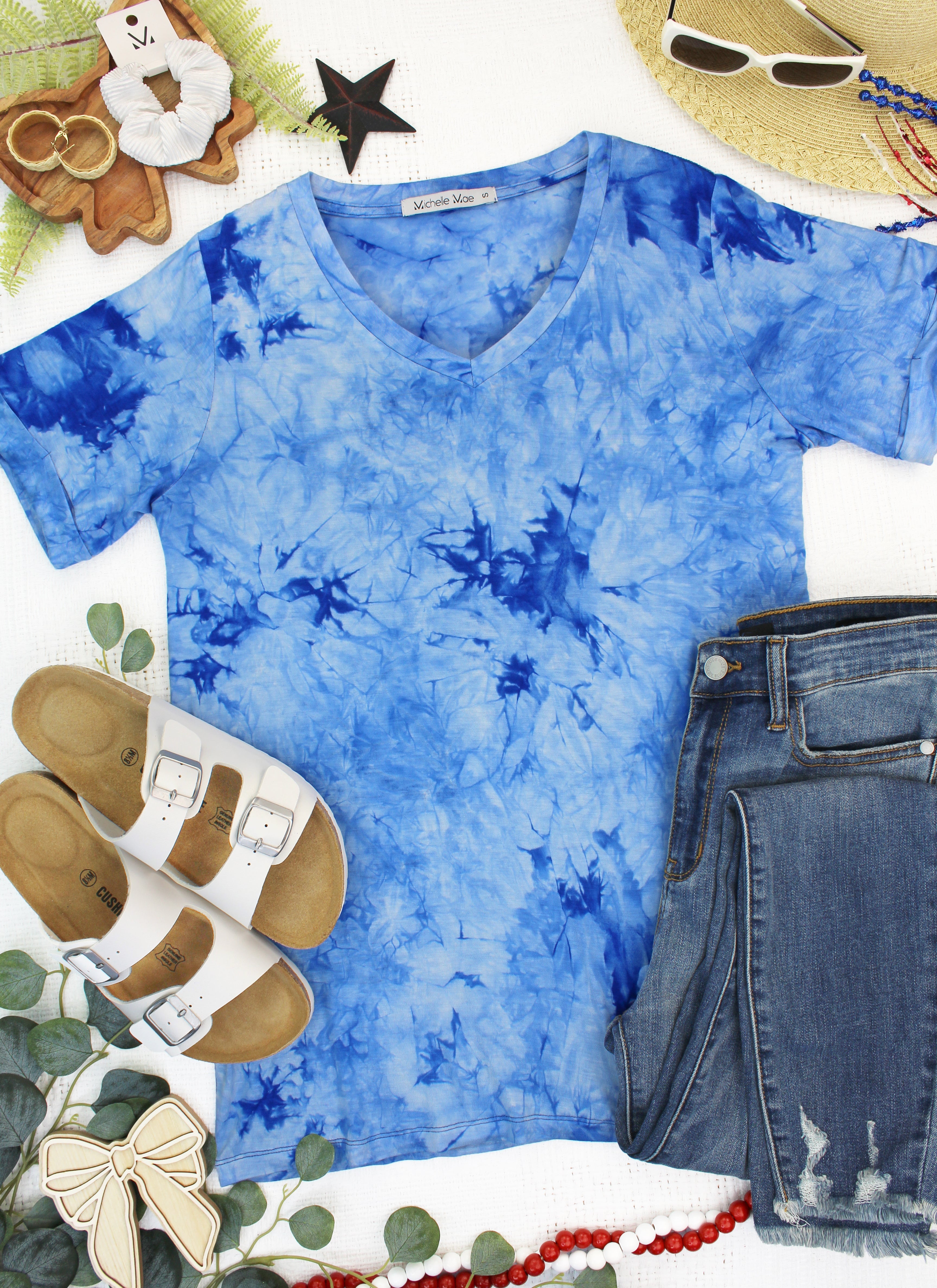 Sophie Top - Blue Tie Dye