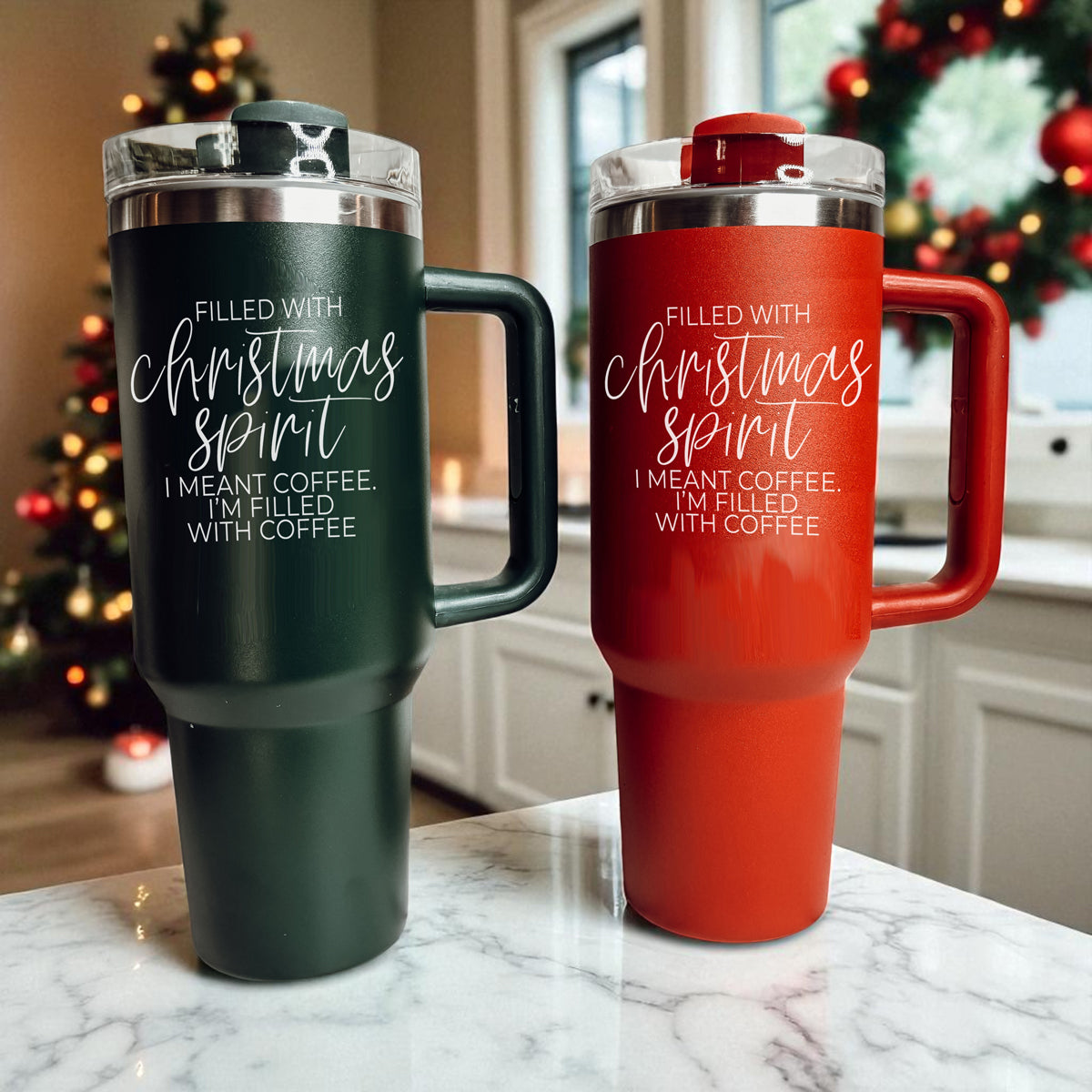 Funny Christmas gift tumbler 40oz 
Christmas gag gift tumbler  red green
Humorous Christmas tumbler  40oz
Christmas joke tumbler with handle 
Sassy Christmas tumbler e 40oz