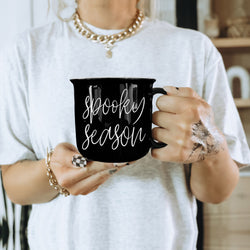 Microwave Safe Spooky Season Black Mug for Halloween Coffee Lovers
Black Halloween Mug Collection Gothic Home Decor