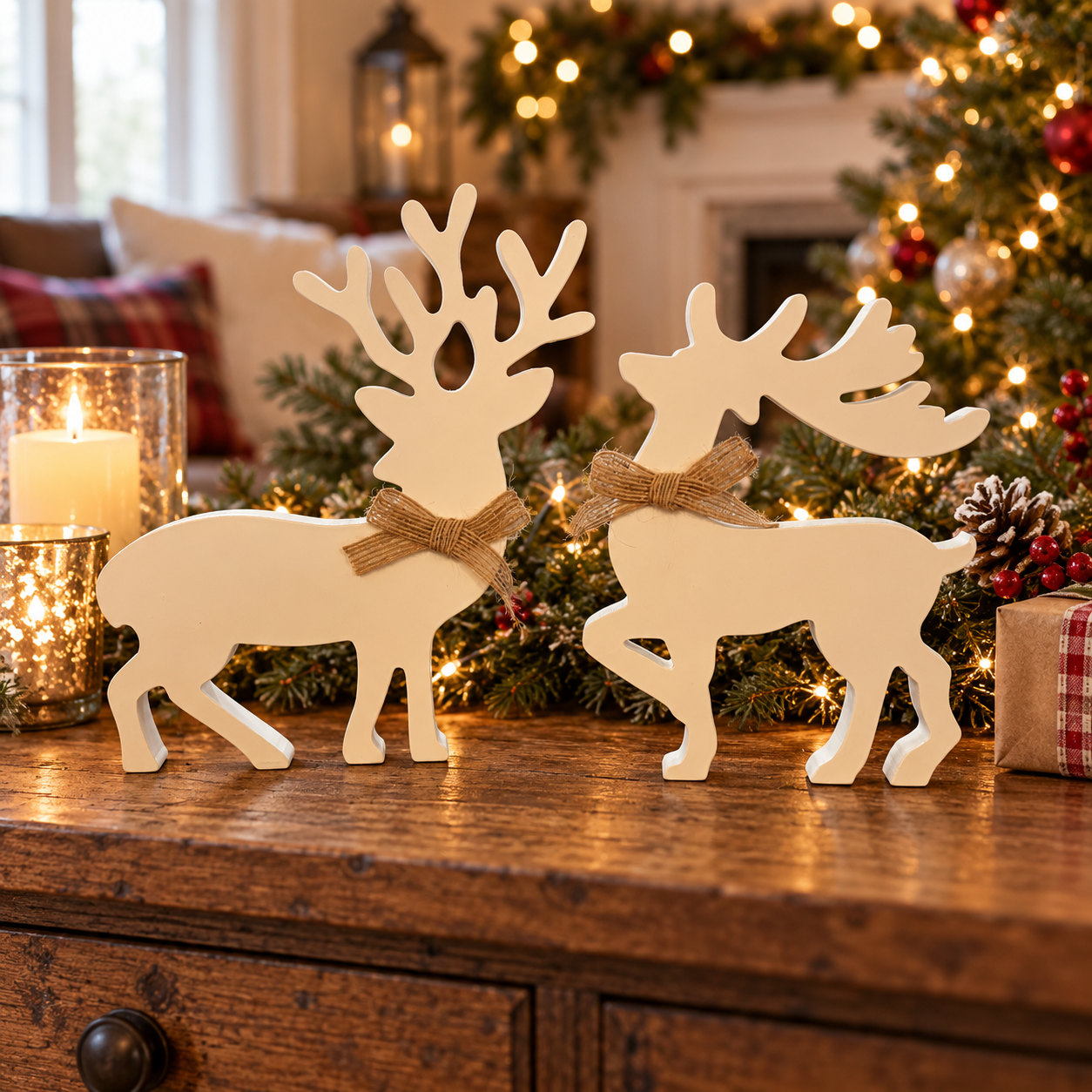 rustic holiday reindeer figurines
Christmas reindeer decorations for living room
reindeer decorations for Christmas shelf
Christmas reindeer decorations for mantle