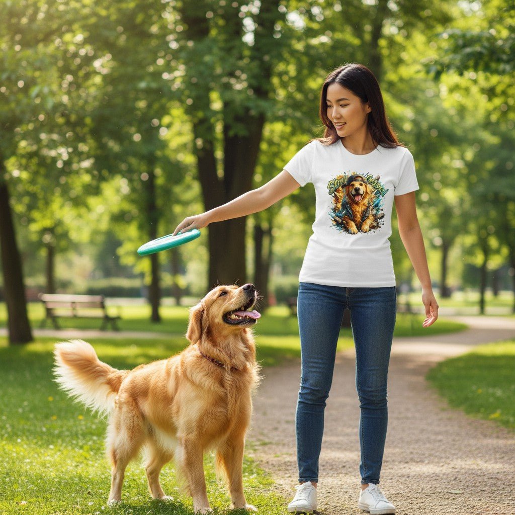 Stay Golden Retriever Graphic T-Shirt