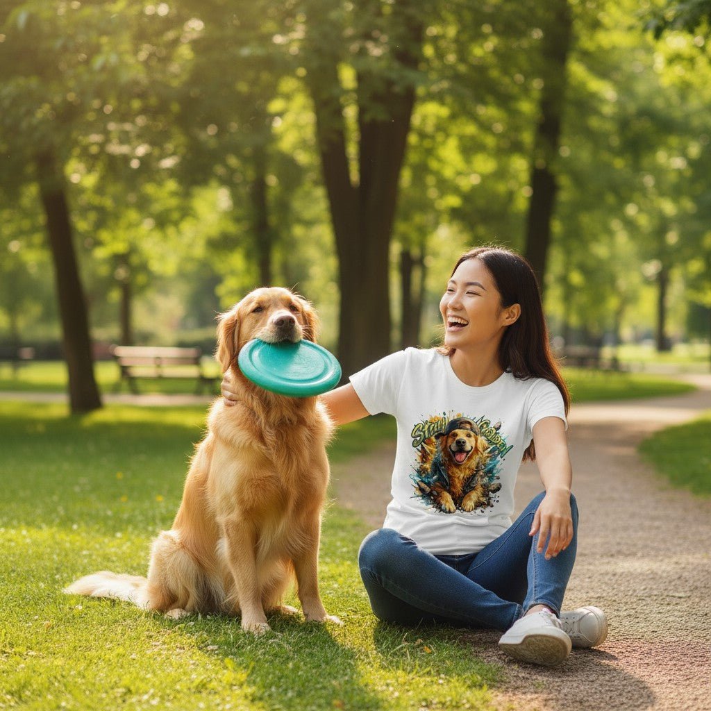 Stay Golden Retriever Graphic T-Shirt