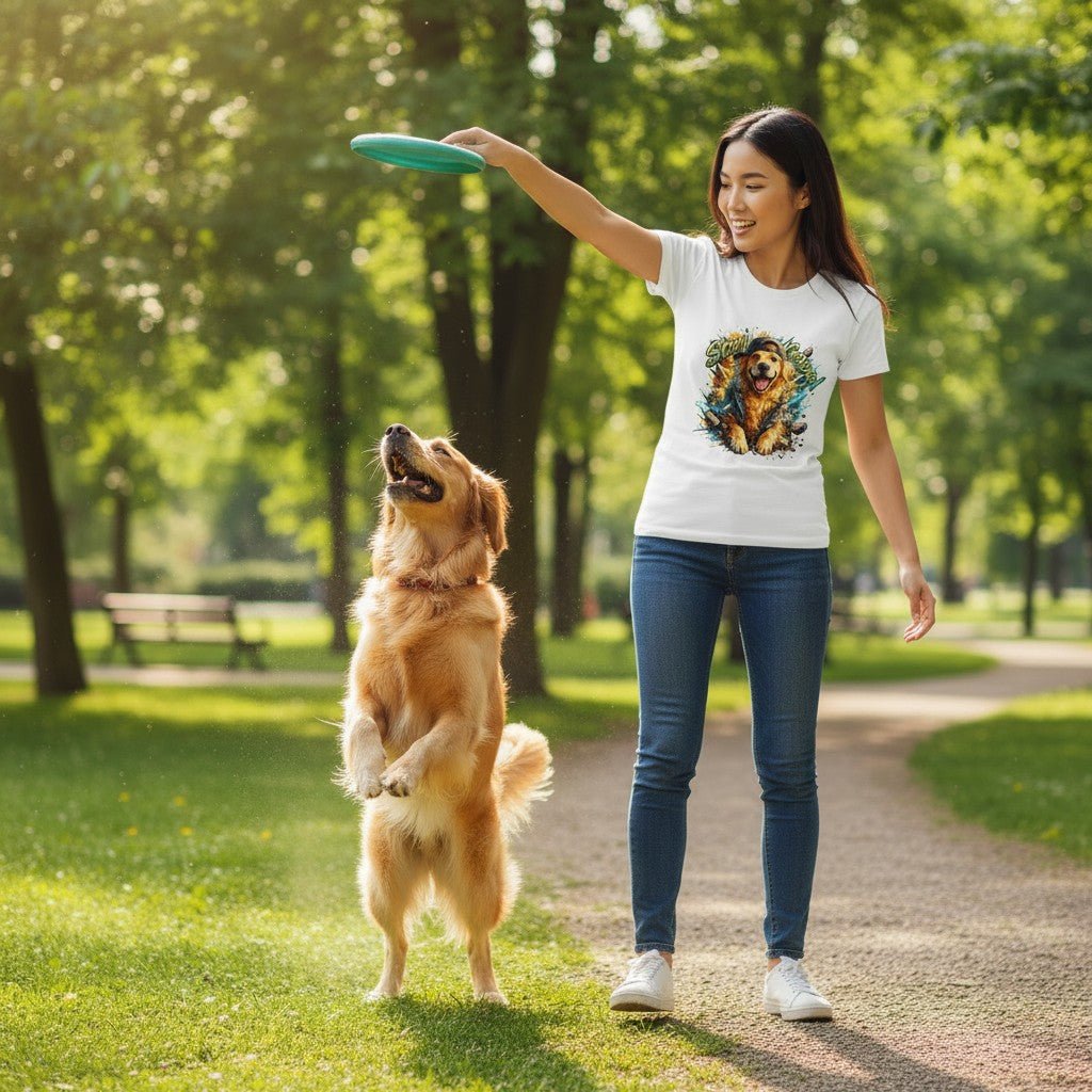 Stay Golden Retriever Graphic T-Shirt