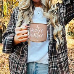 Fall Gift Shop Coffee Mug Collection Brown
Autumn Retail Display Coffee Cup Collection