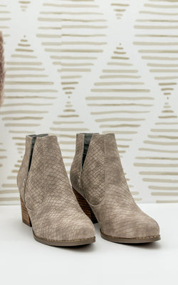 Tarim Bootie in Taupe - Rural Haze