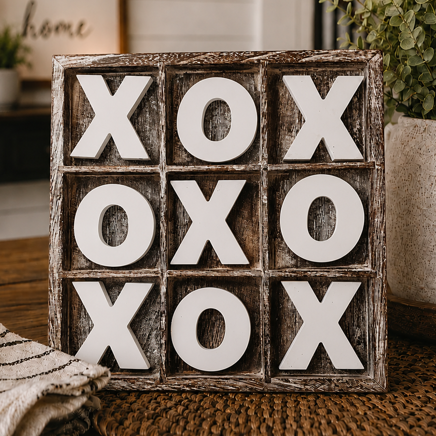 Rustic Tic Tac Toe