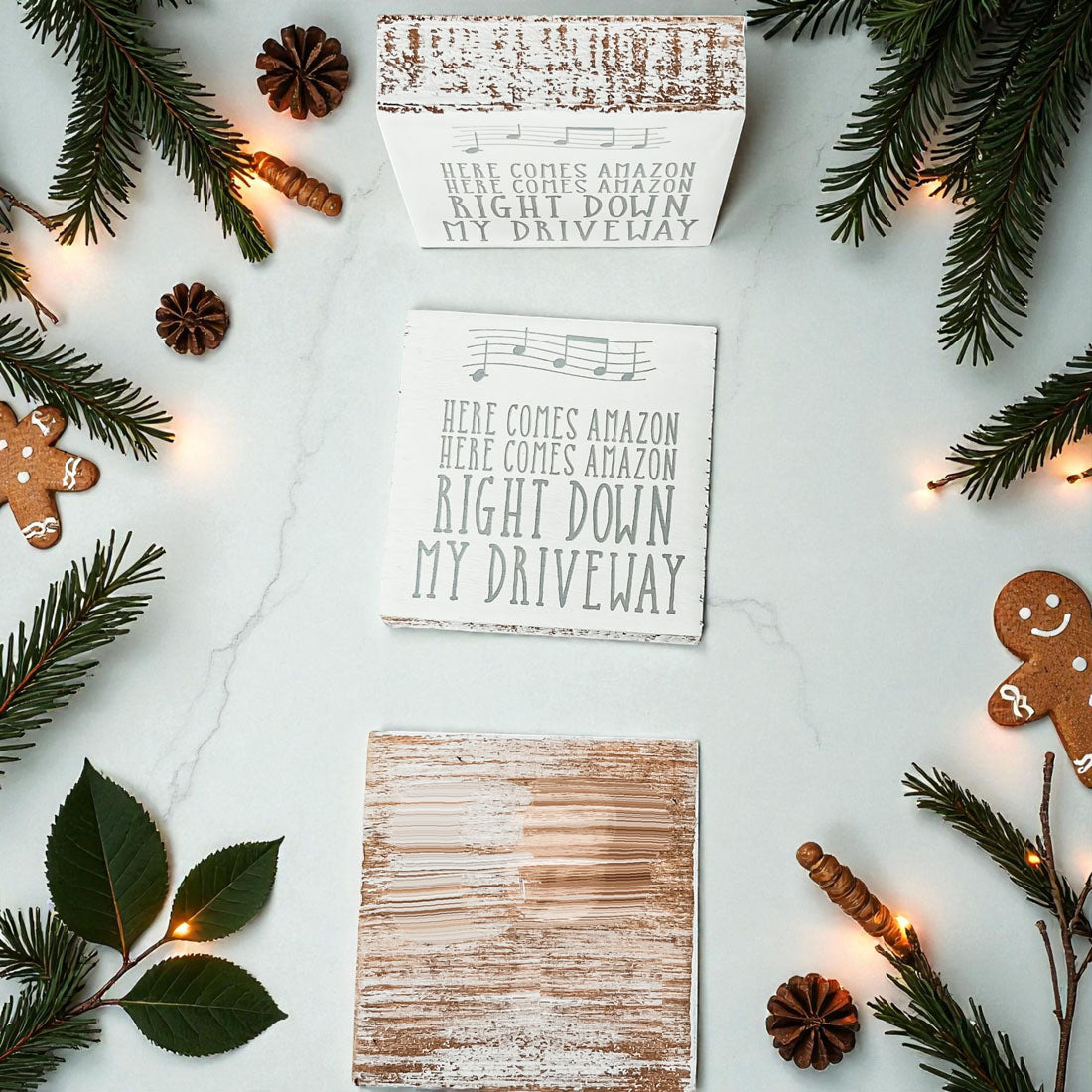 Here Comes Amazon Sign