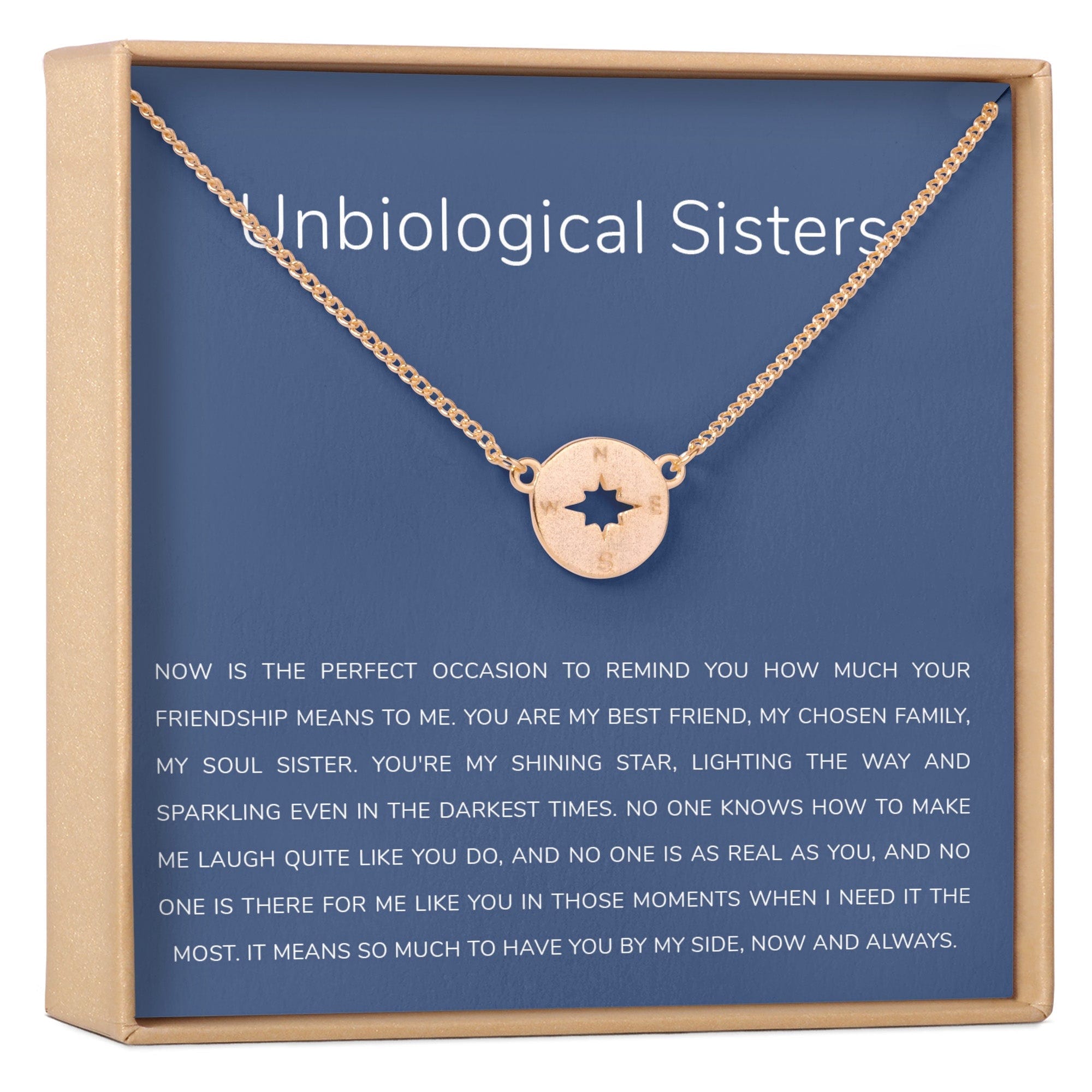 Unbiological Sisters Compass Necklace
