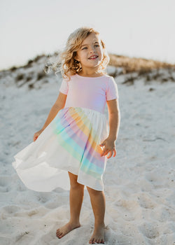 Light Pink Rainbow Dress