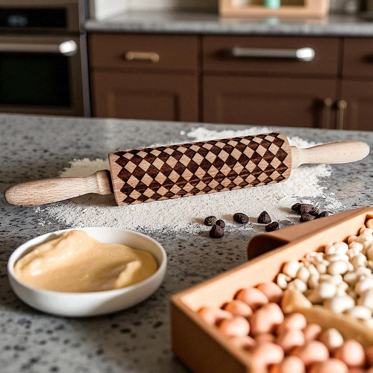 Courtly Check Rolling Pin