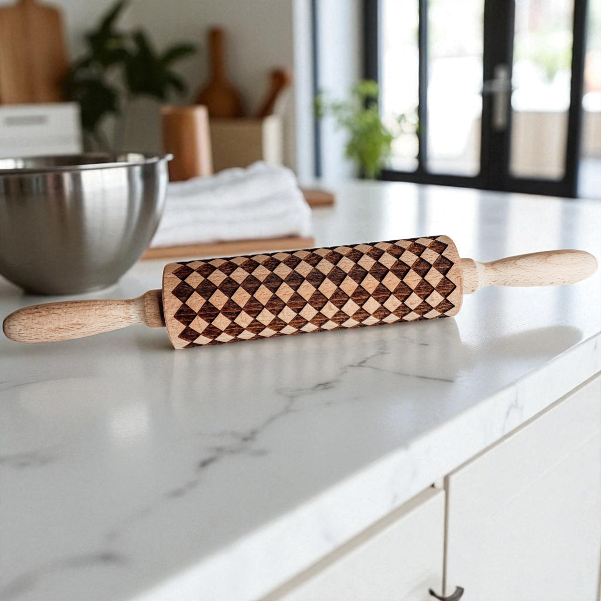 Courtly Check Rolling Pin