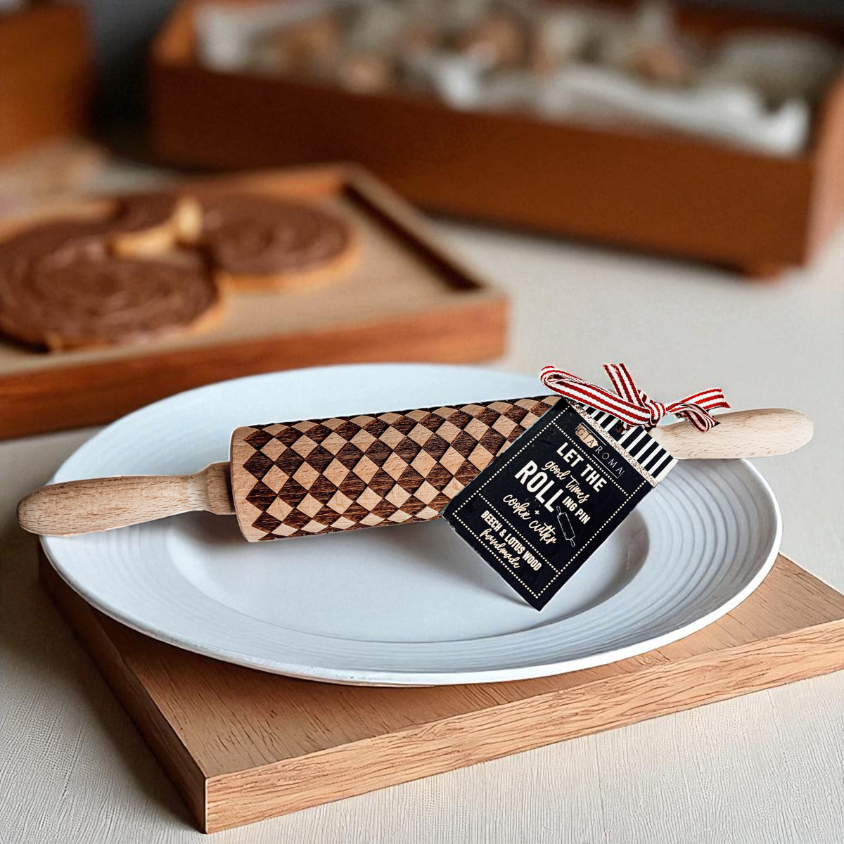 Courtly Check Rolling Pin