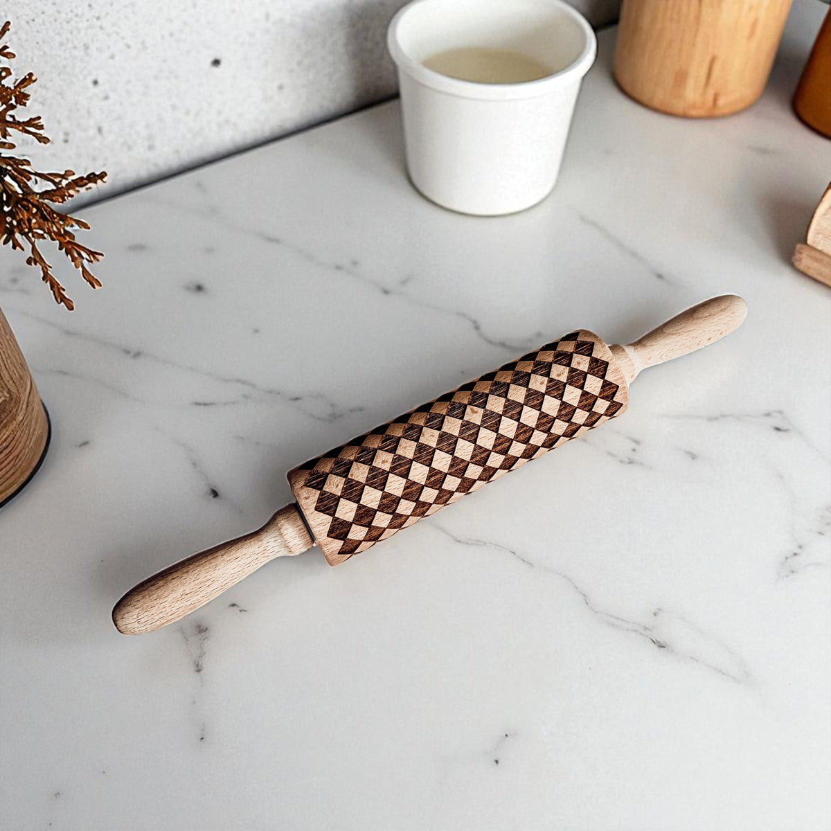 Courtly Check Rolling Pin