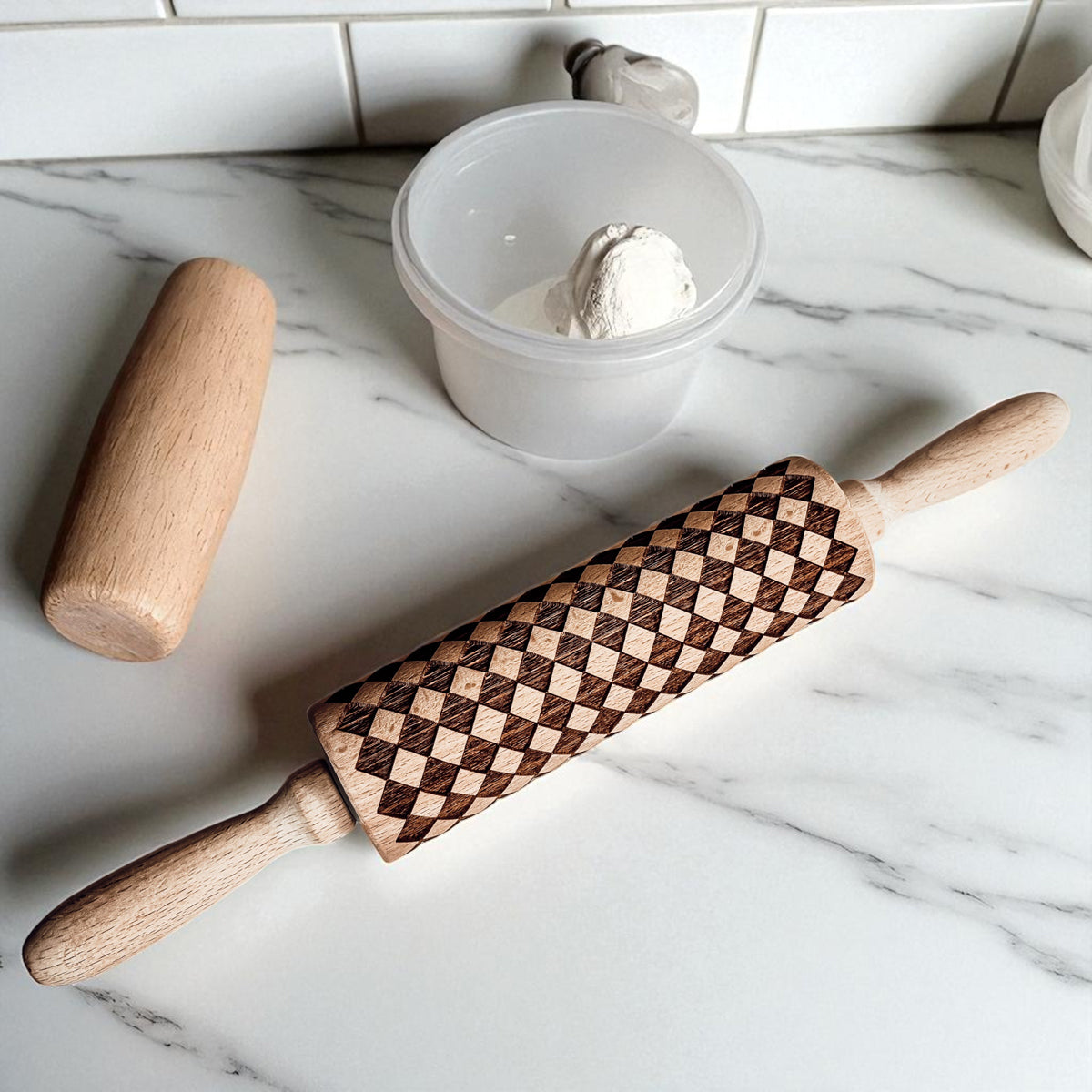 Courtly Check Rolling Pin